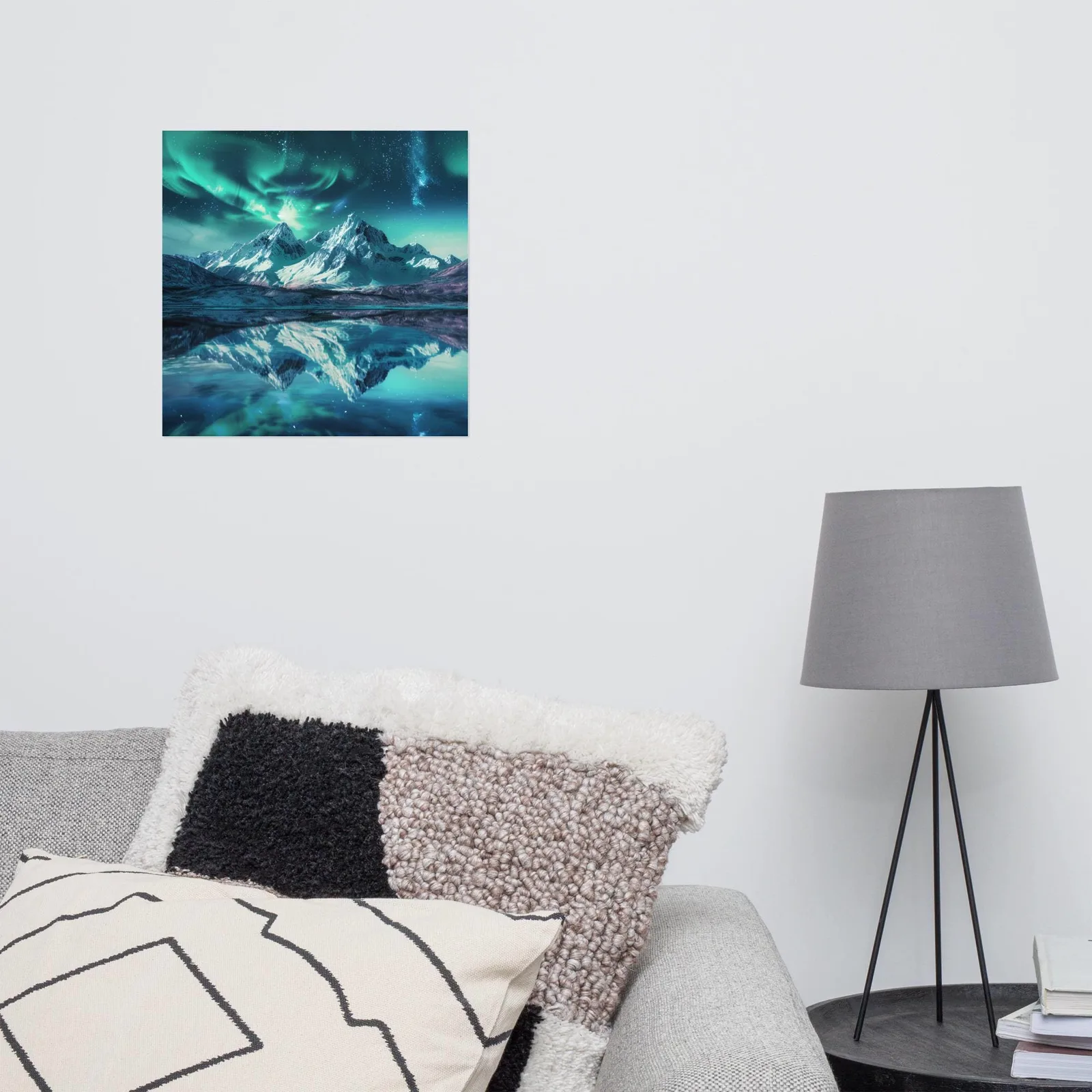 Aurora Mountain Dreamscape Poster: Northern Lights Landscape Wall Art, photo 10