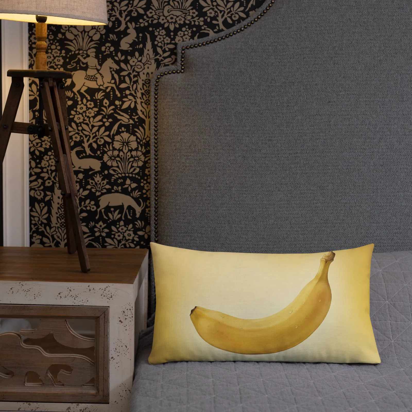 Banana Lumbar Pillow: Tropical Summer Sunshine Decor, photo 9