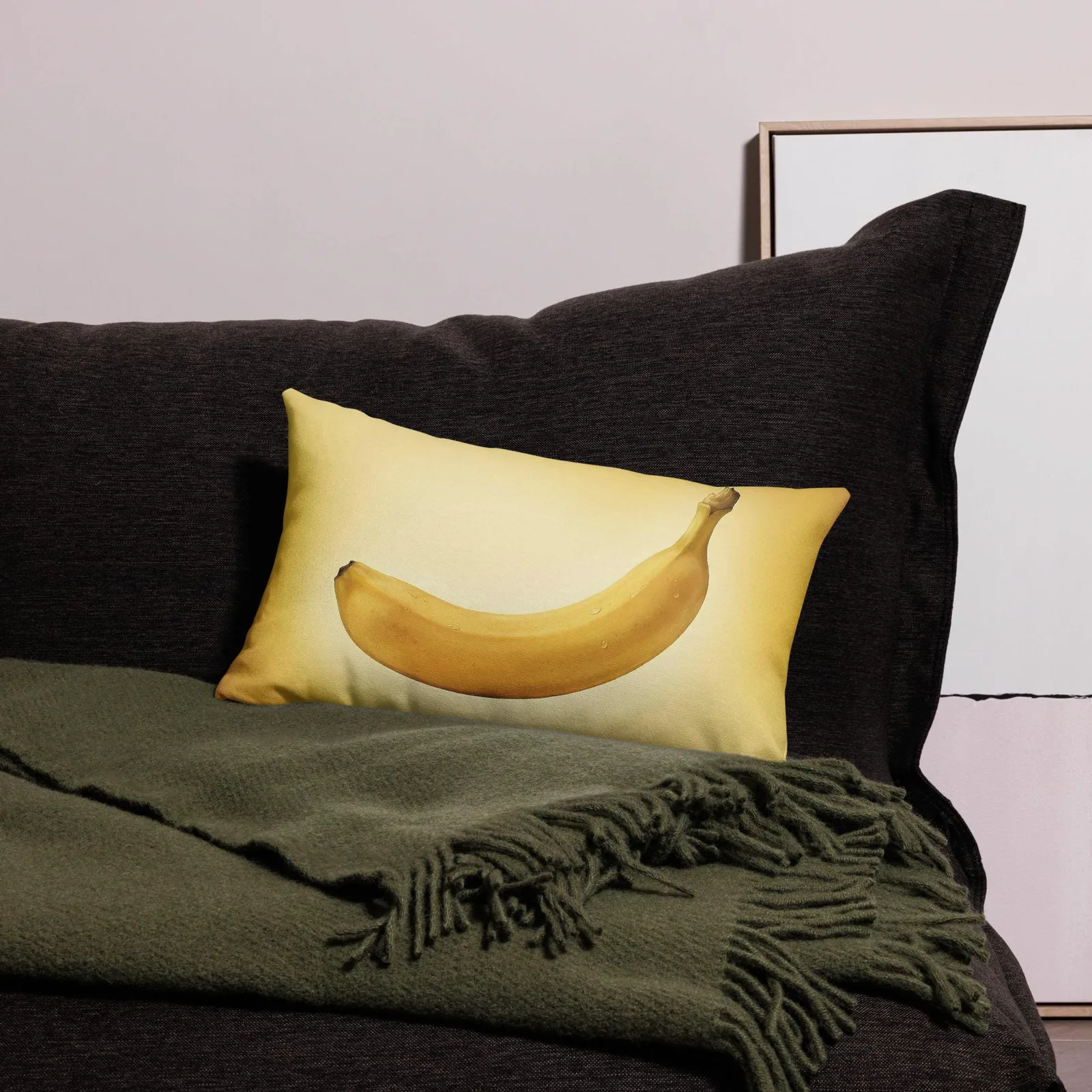 Banana Lumbar Pillow: Tropical Summer Sunshine Decor, photo 3