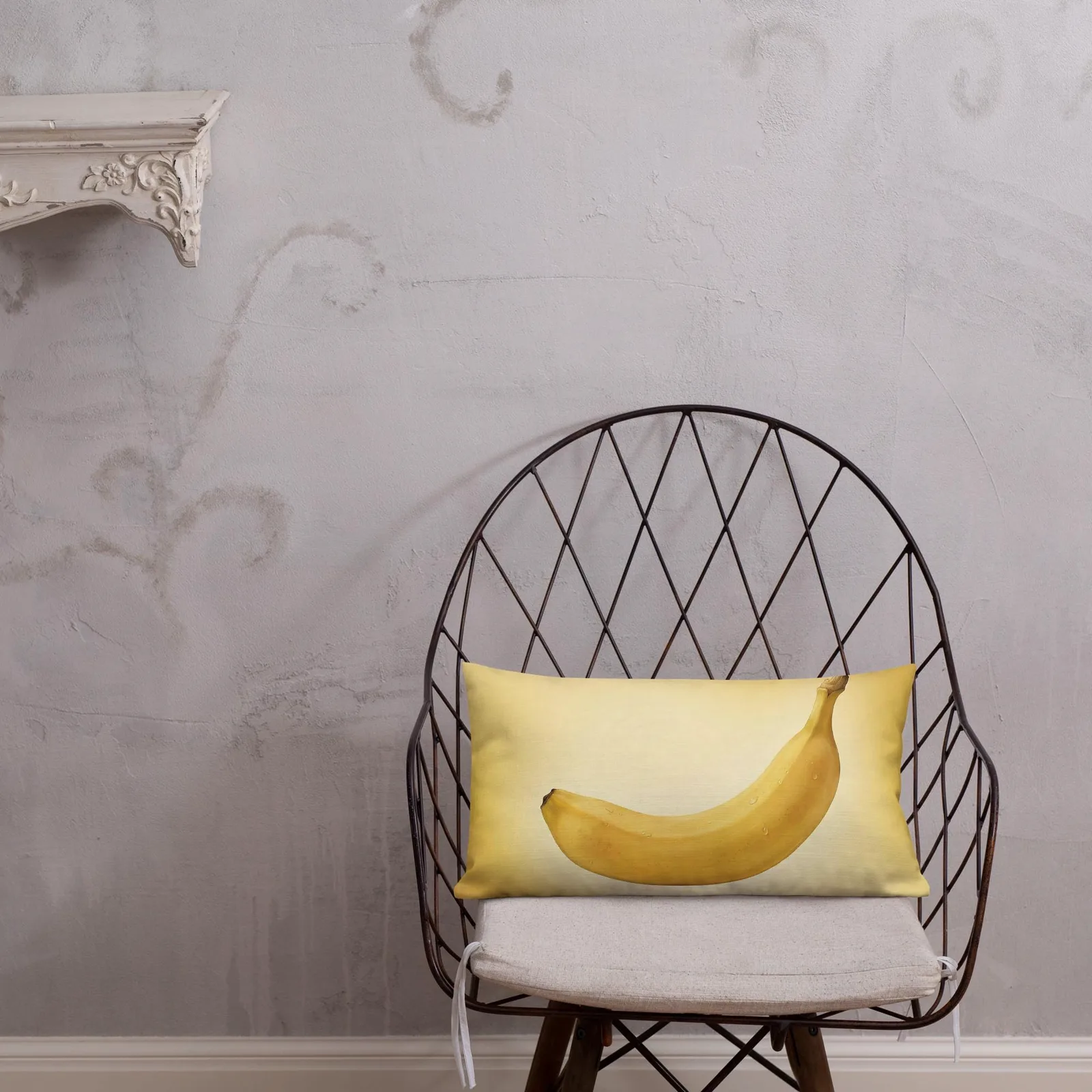 Banana Lumbar Pillow: Tropical Summer Sunshine Decor, photo 8
