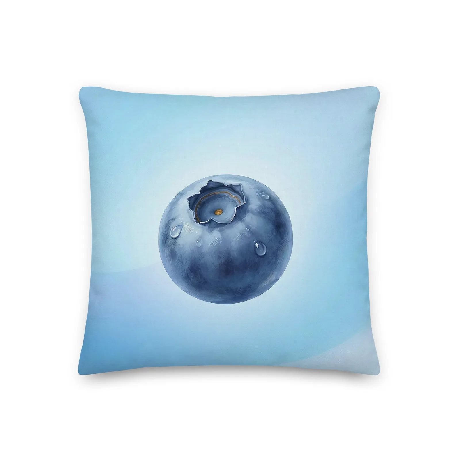 Blueberry Throw Pillow: Blue Kitchen Summer Decor, photo 2
