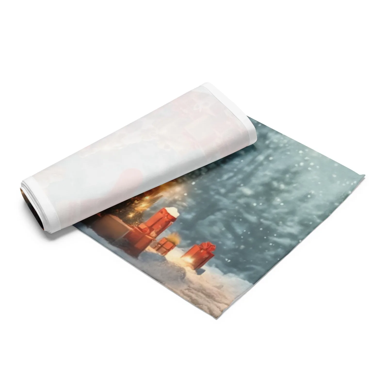 Christmas Table Runner: Cozy Holiday Fireplace & Gifts Decor, photo 7