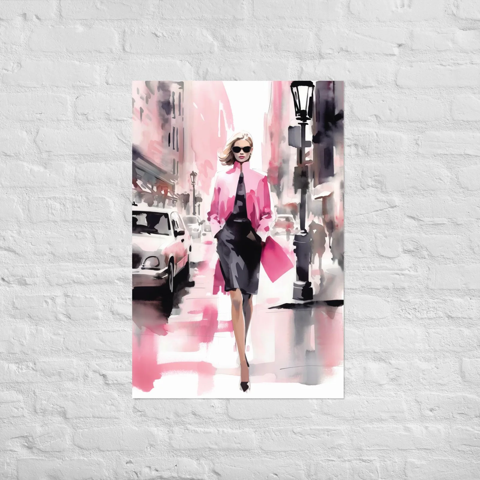 Confidence in Pink Poster: Fashion Illustration Wall Art, photo 9