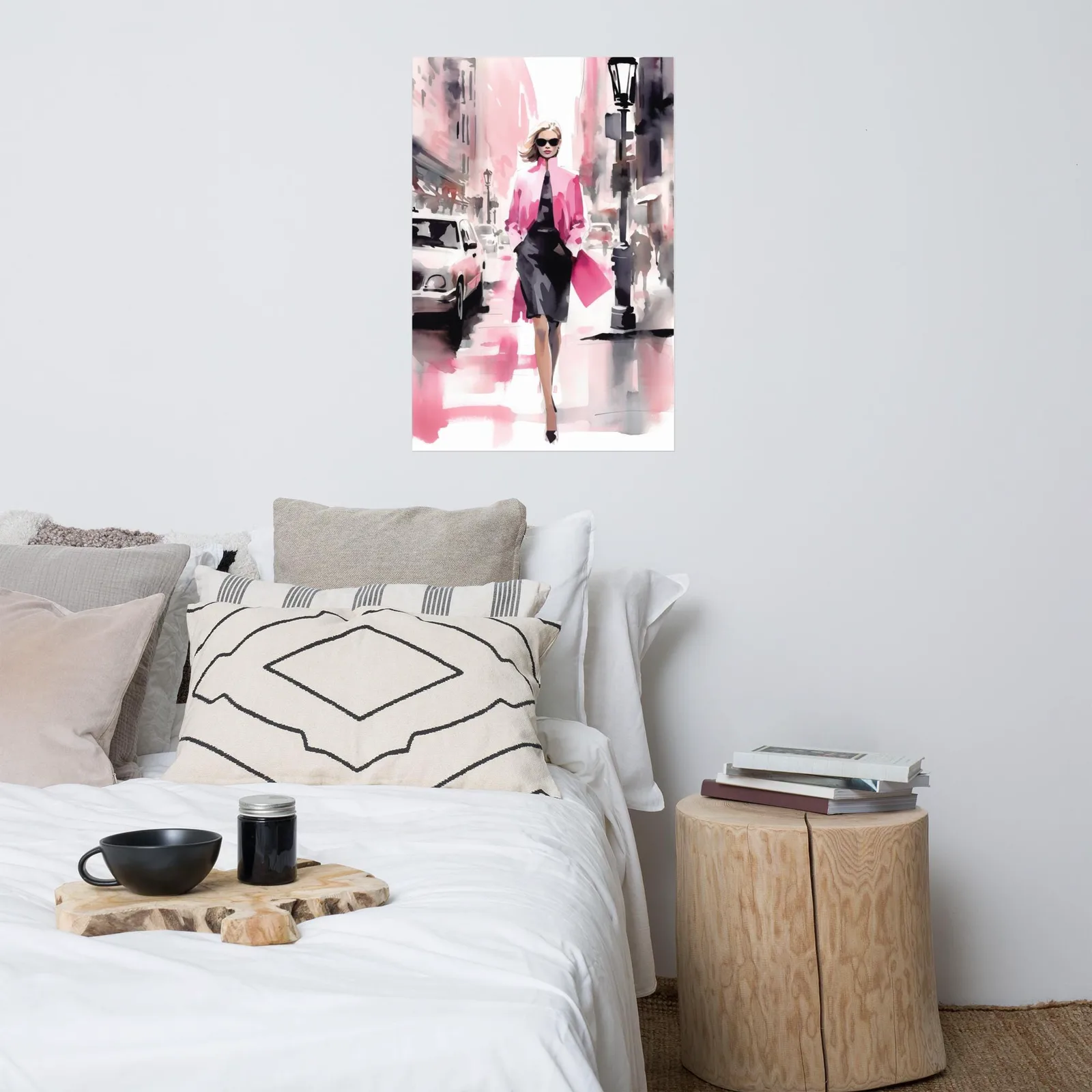 Confidence in Pink Poster: Fashion Illustration Wall Art, photo 4