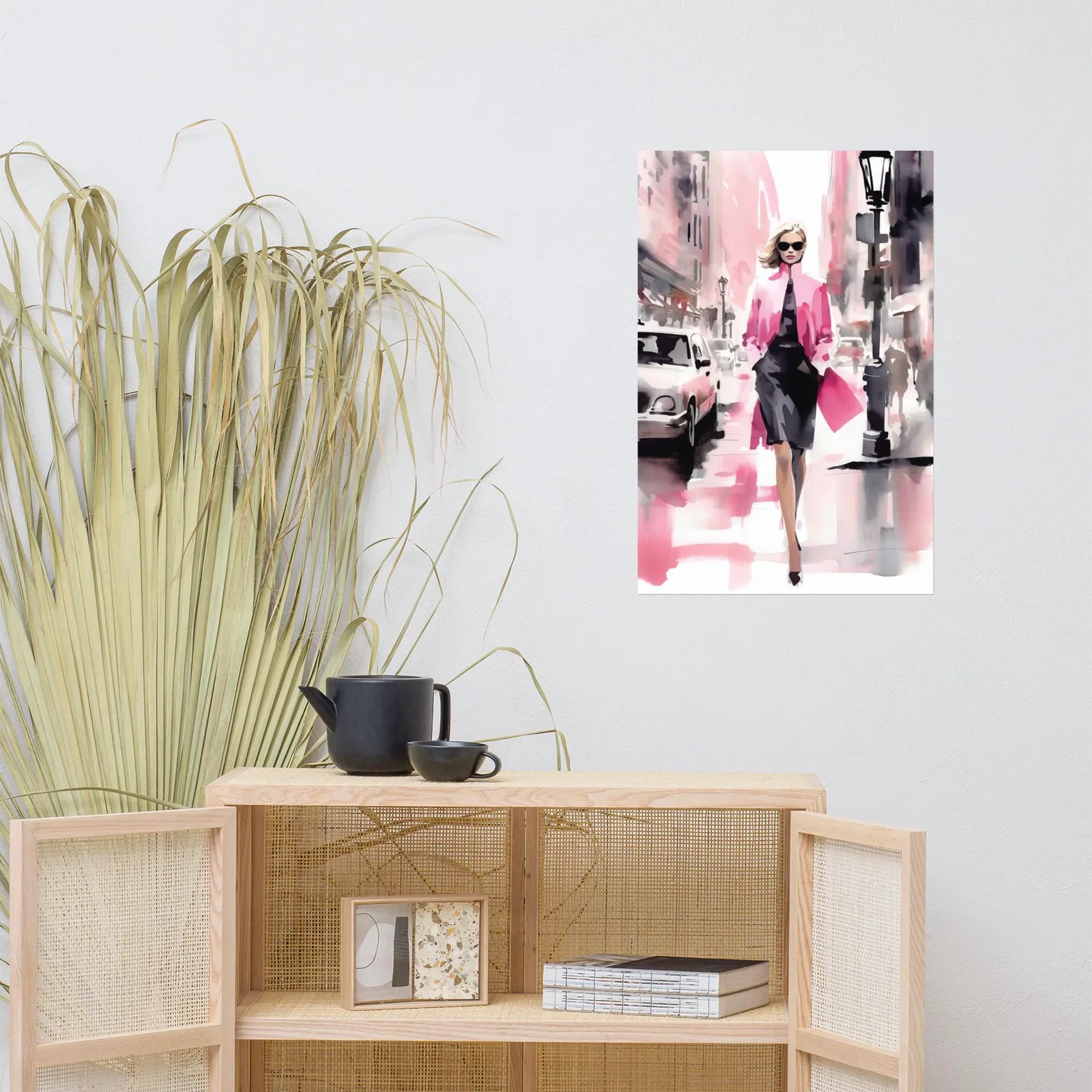 Confidence in Pink Poster: Fashion Illustration Wall Art, photo 7