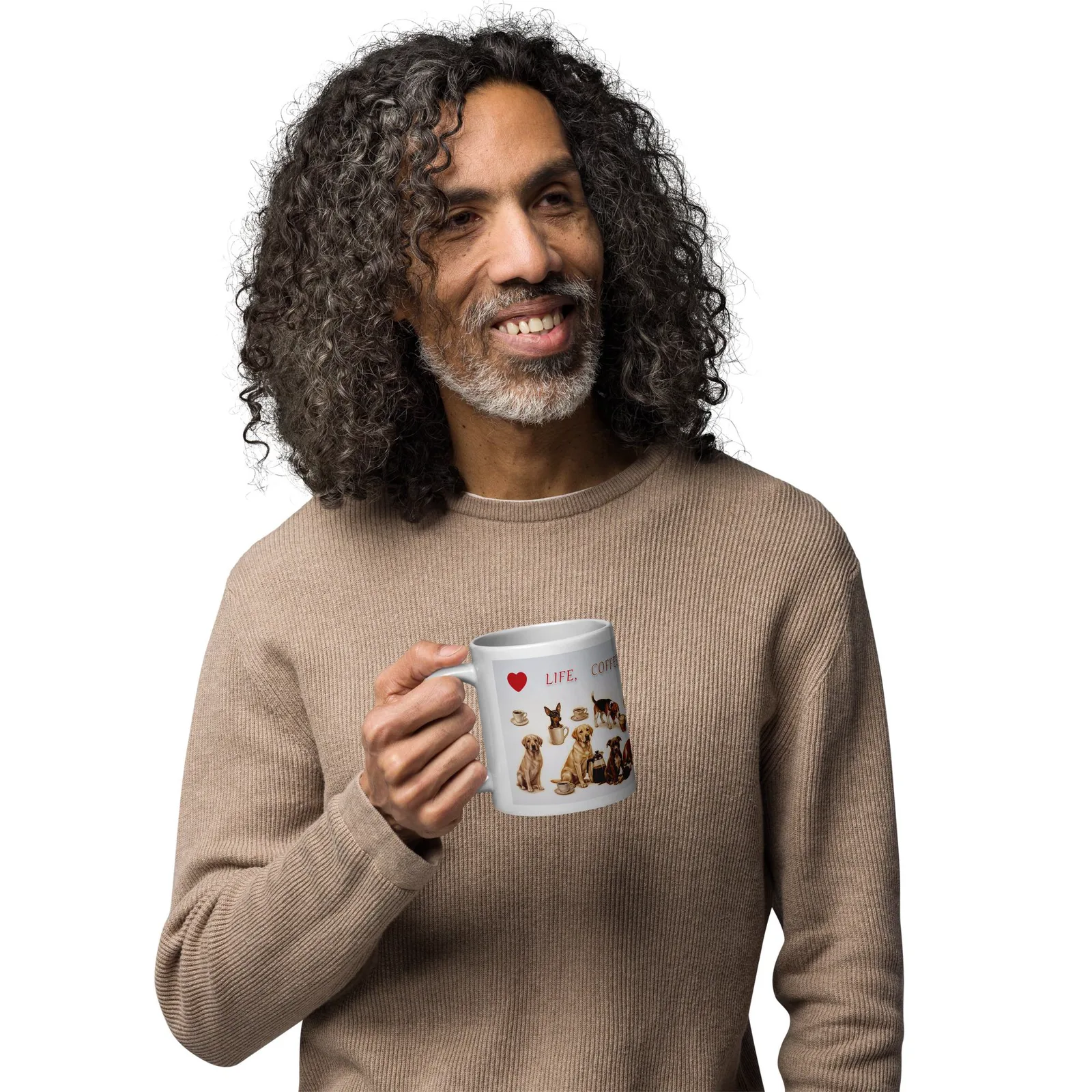 Dog Lover Coffee Mug, Life Coffee Dogs, Ceramic, photo 9