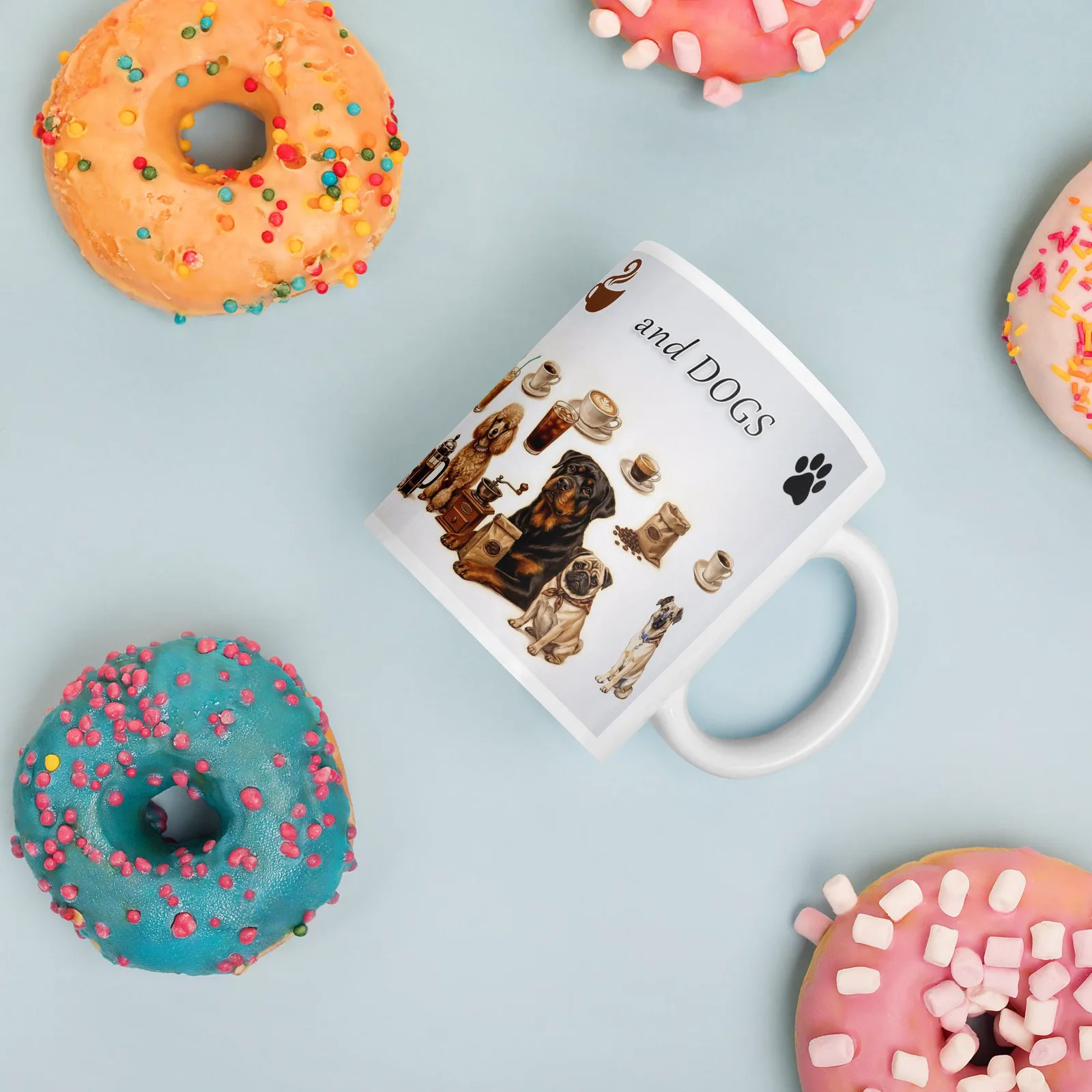 Dog Lover Coffee Mug, Life Coffee Dogs, Ceramic, photo 10