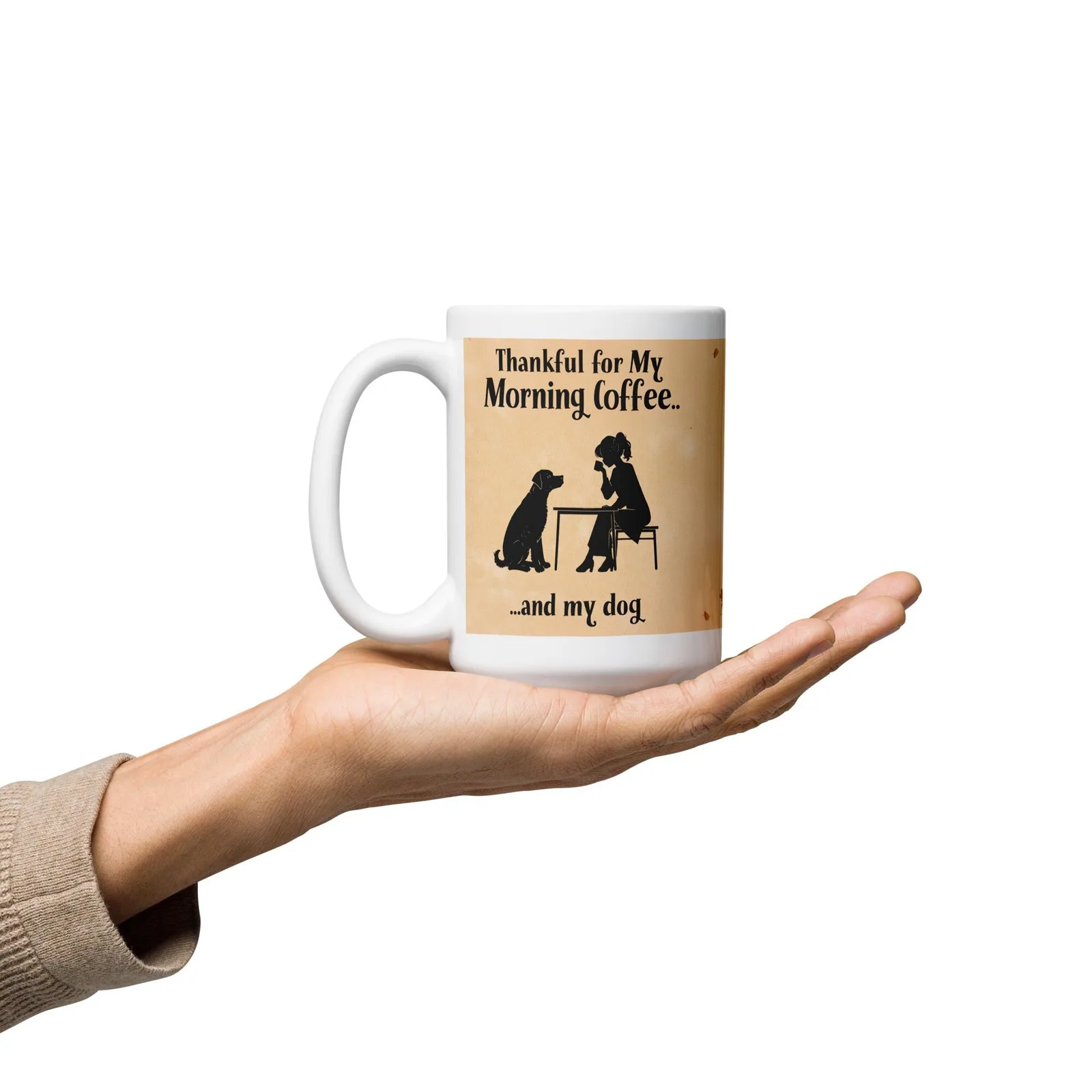 Dog Lover Mug: Thankful Coffee Cup, Dog Mom Gift, photo 3