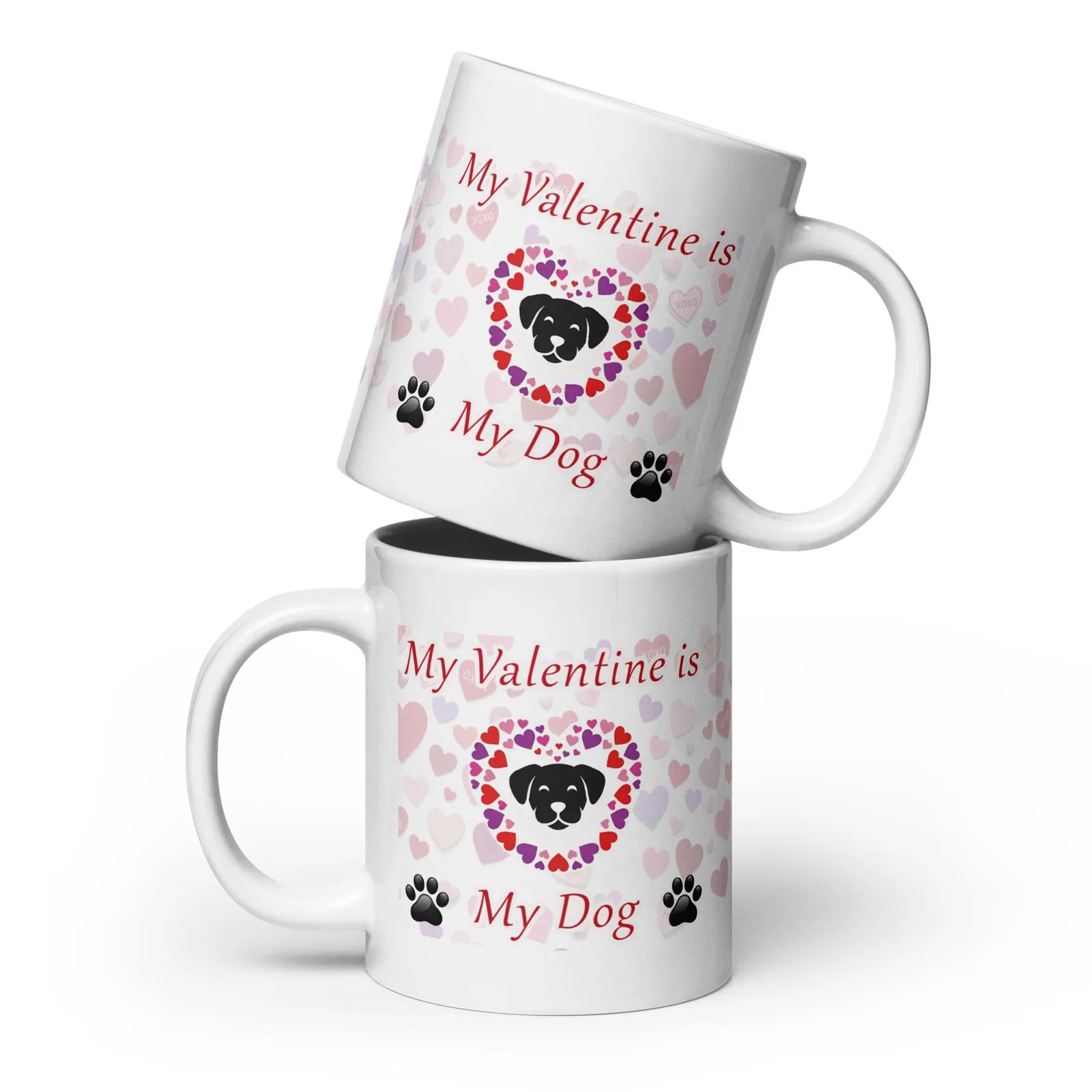 Dog Valentine Ceramic Mug – Gift for Dog Lovers, photo 2