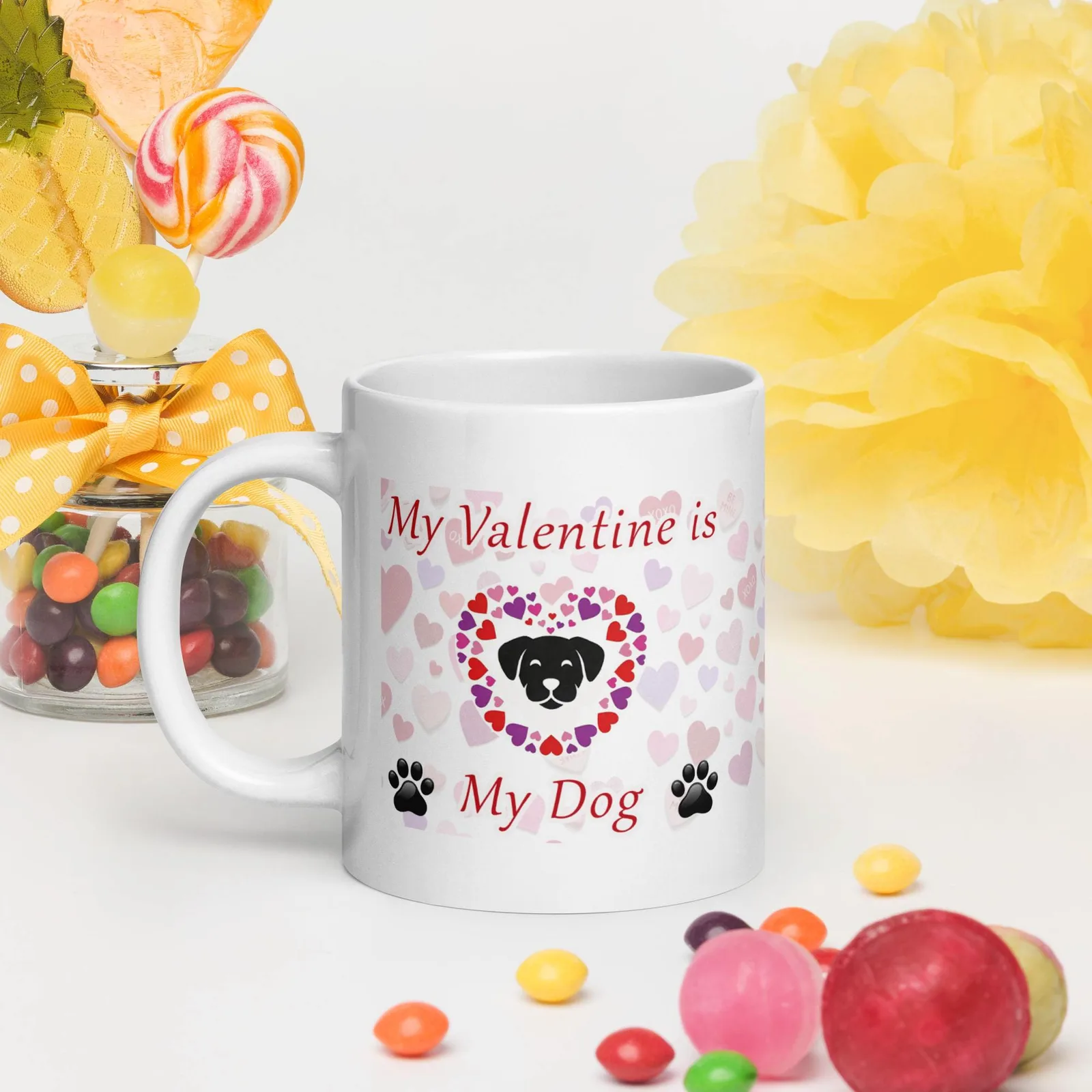 Dog Valentine Ceramic Mug – Gift for Dog Lovers, photo 9