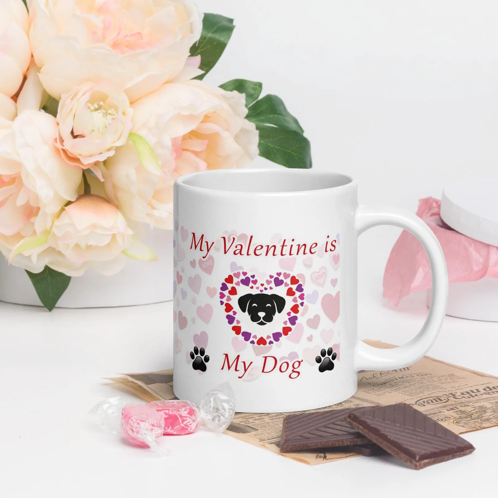 Dog Valentine Ceramic Mug – Gift for Dog Lovers, photo 8