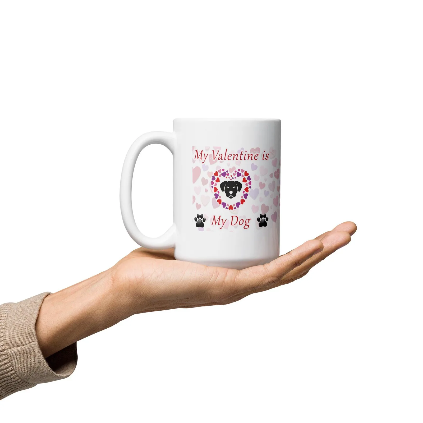 Dog Valentine Ceramic Mug – Gift for Dog Lovers, photo 7