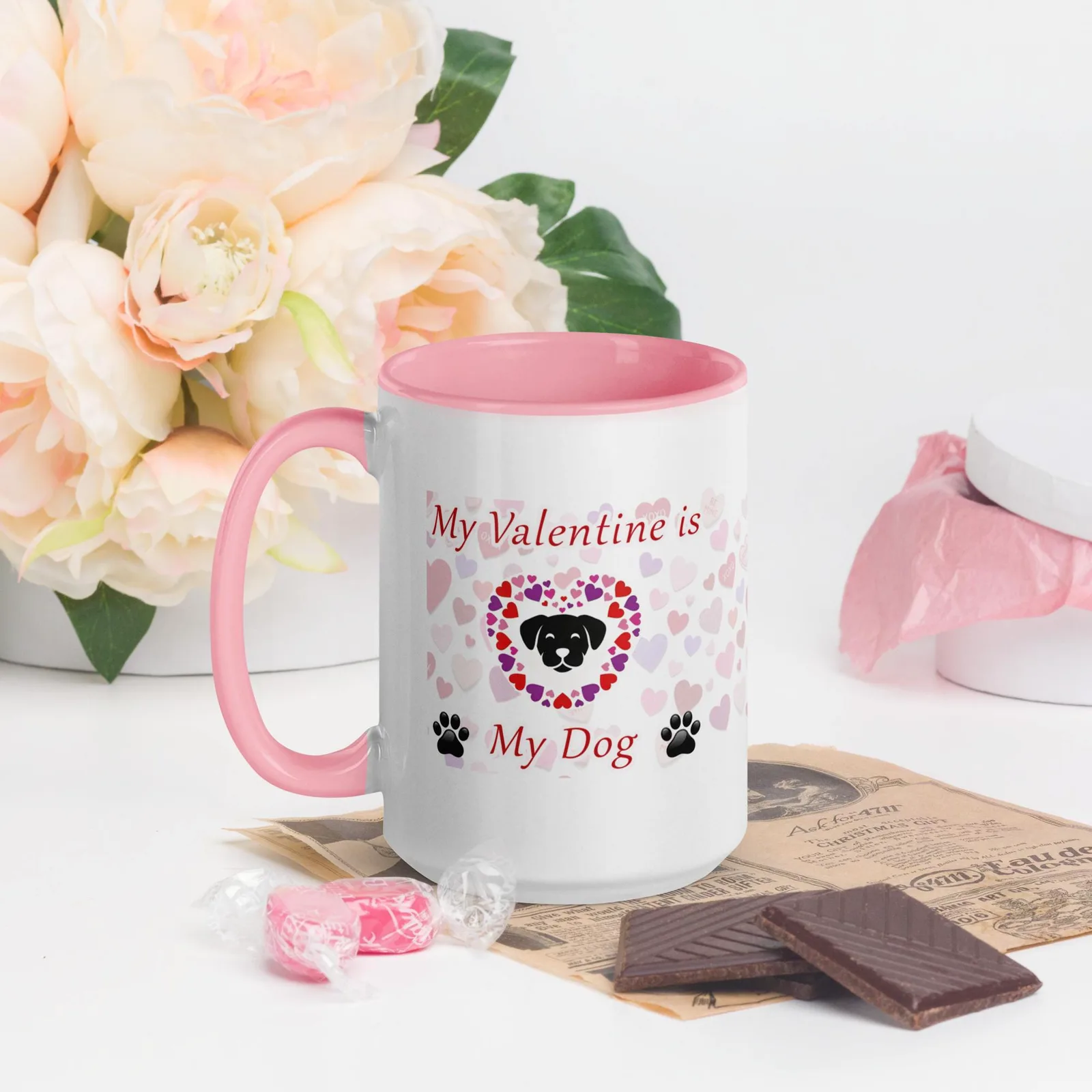 Dog Valentine Ceramic Mug – Gift for Dog Lovers, photo 8