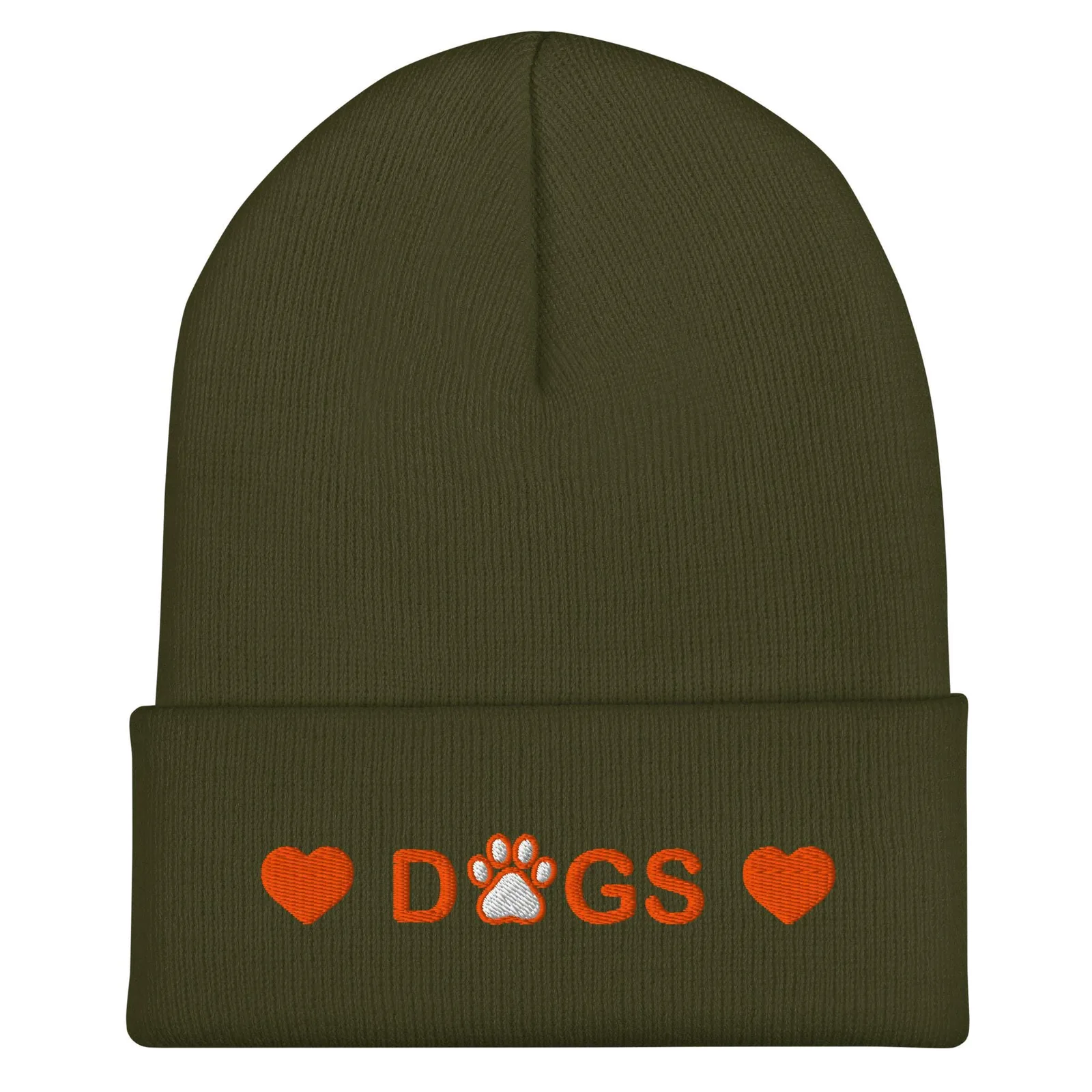 Embroidered Cuffed Beanie: Cozy Knit Hat for Dog Lovers, photo 4