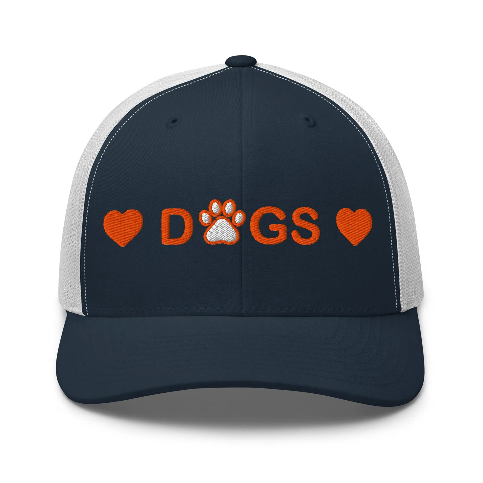 Embroidered Dog Lover Trucker Hat: I Love Dogs Cap, photo 5