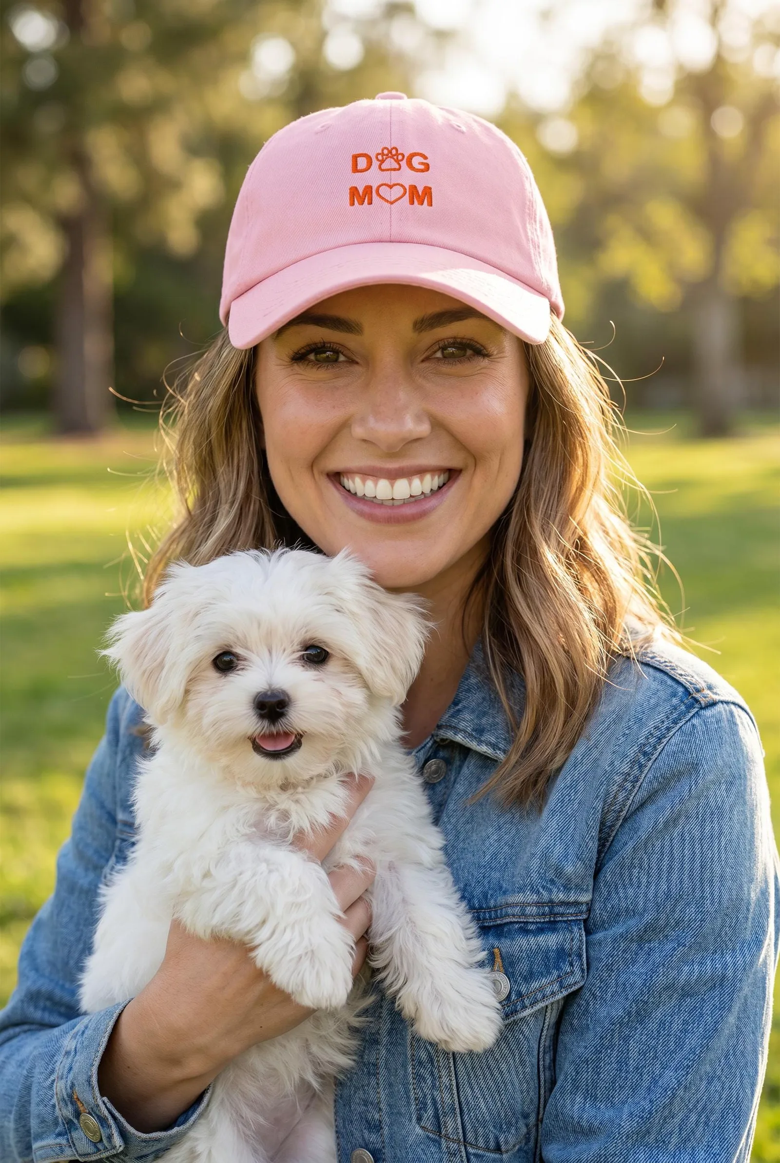 Embroidered Dog Mom Cap: Adjustable Casual Dad Hat for Dog Lovers