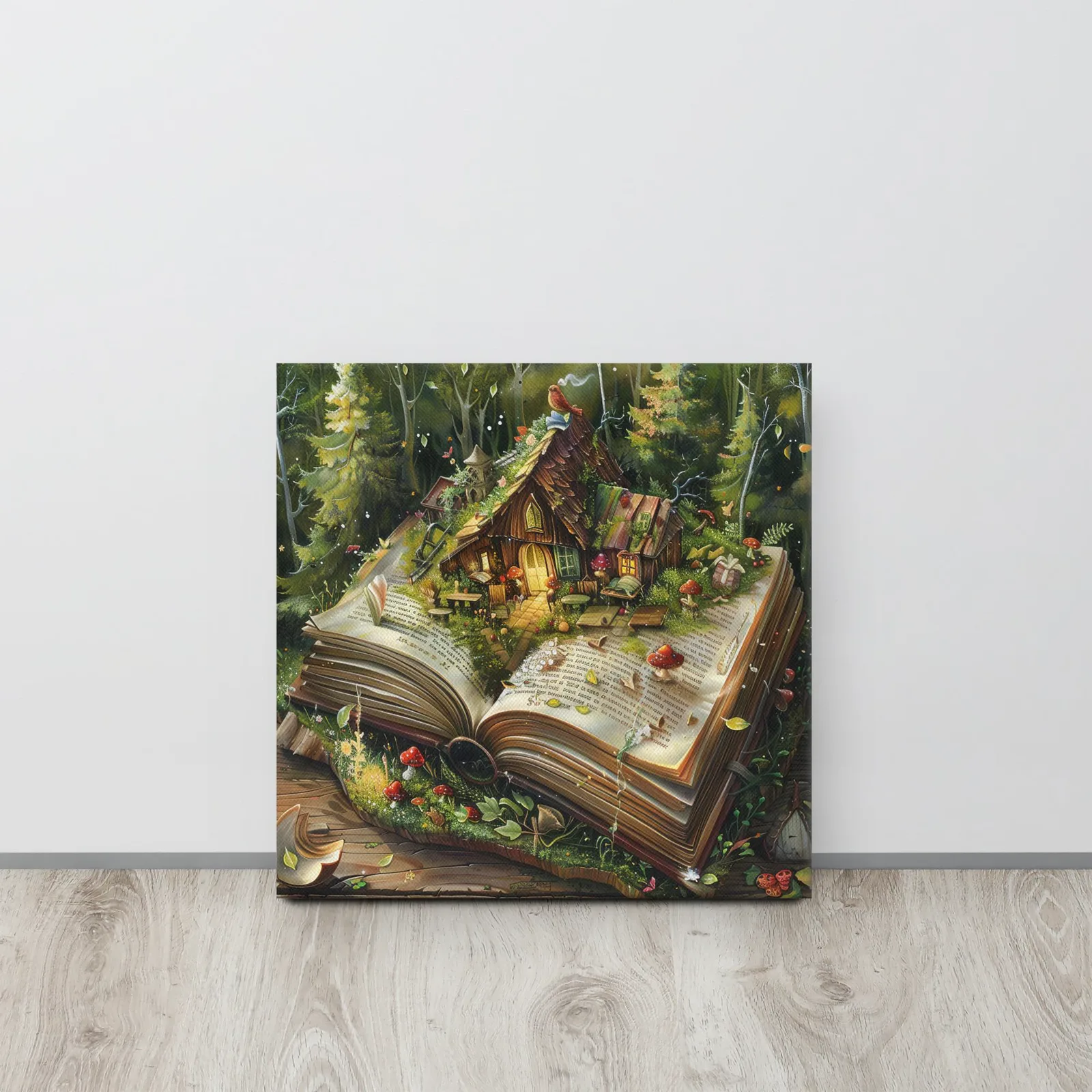 Fairy Tale Cottage Thin Canvas: Book Lover Wall Art, photo 4
