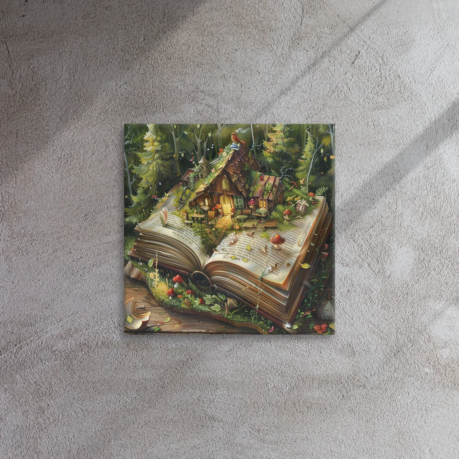 Fairy Tale Cottage Thin Canvas: Book Lover Wall Art, photo 2