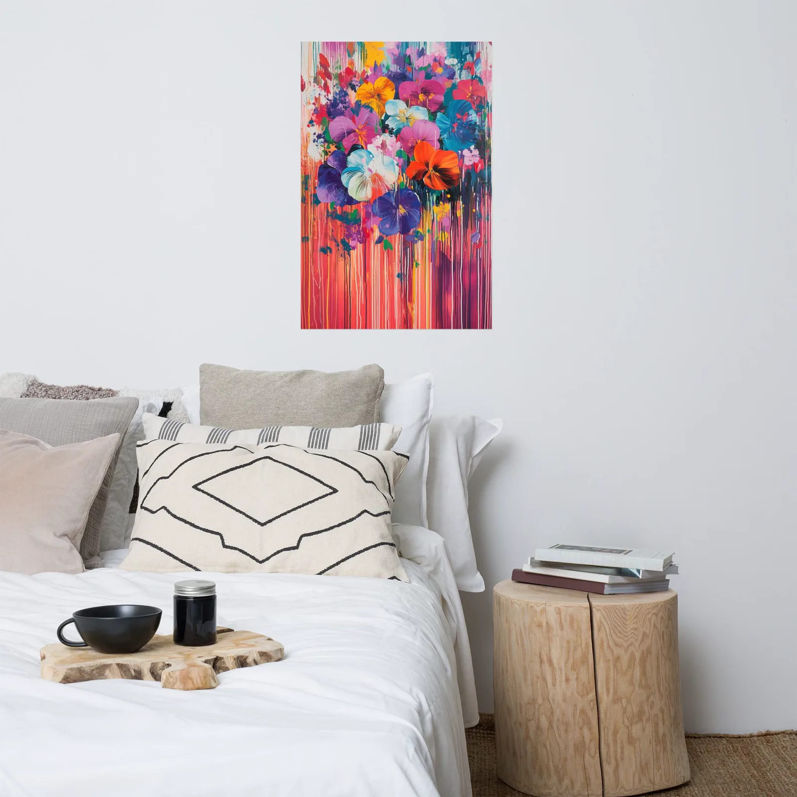 Floral Explosion Poster: Colorful Abstract Flower Wall Art, photo 7
