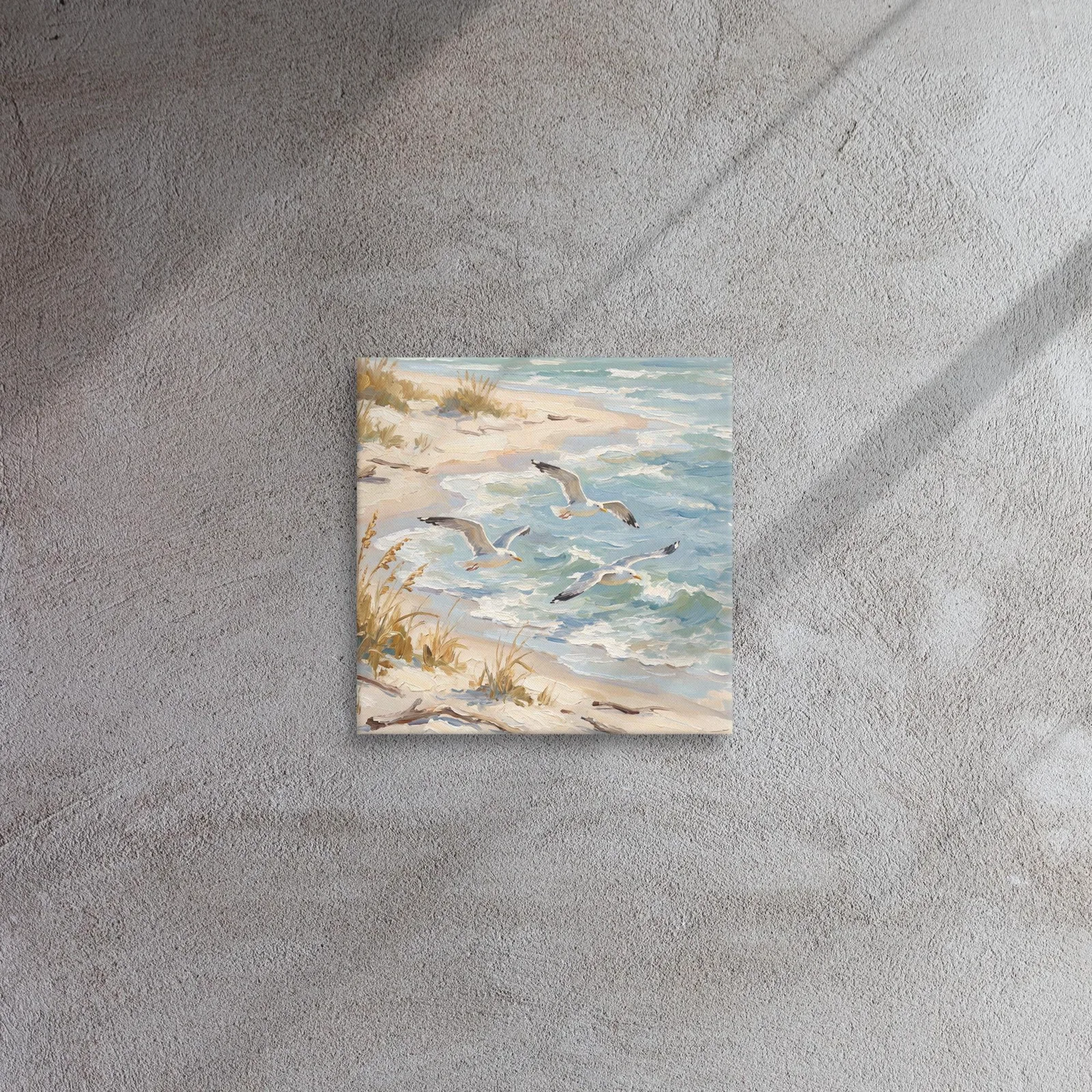 Flying Seagulls Thin Canvas: Coastal Beach Decor Wall Art, photo 6