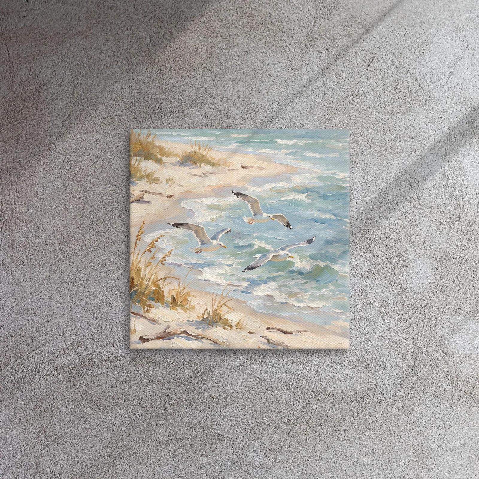 Flying Seagulls Thin Canvas: Coastal Beach Decor Wall Art, photo 7