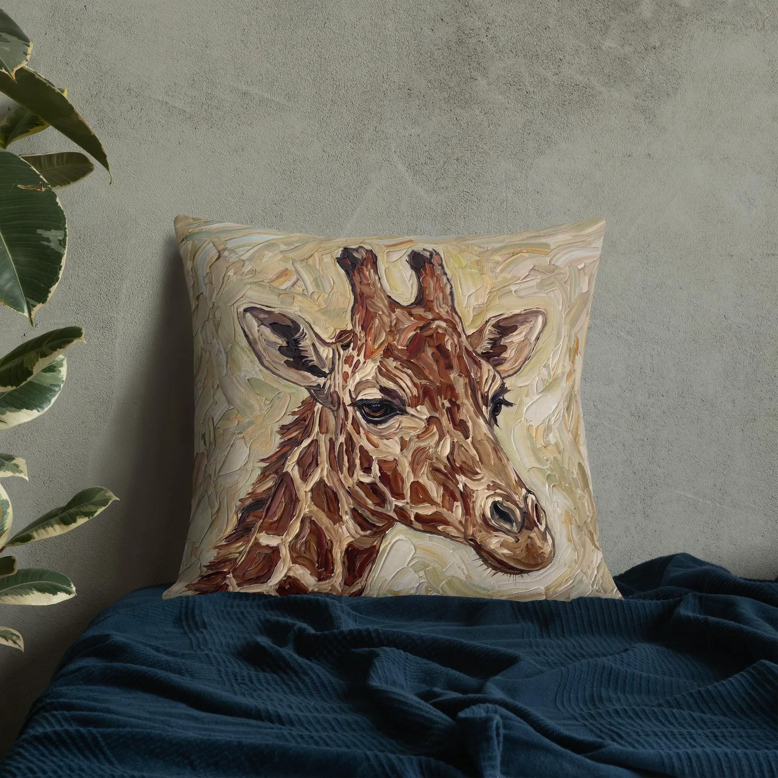 Giraffe Throw Pillow: Safari Animal Decor Cushion, photo 10