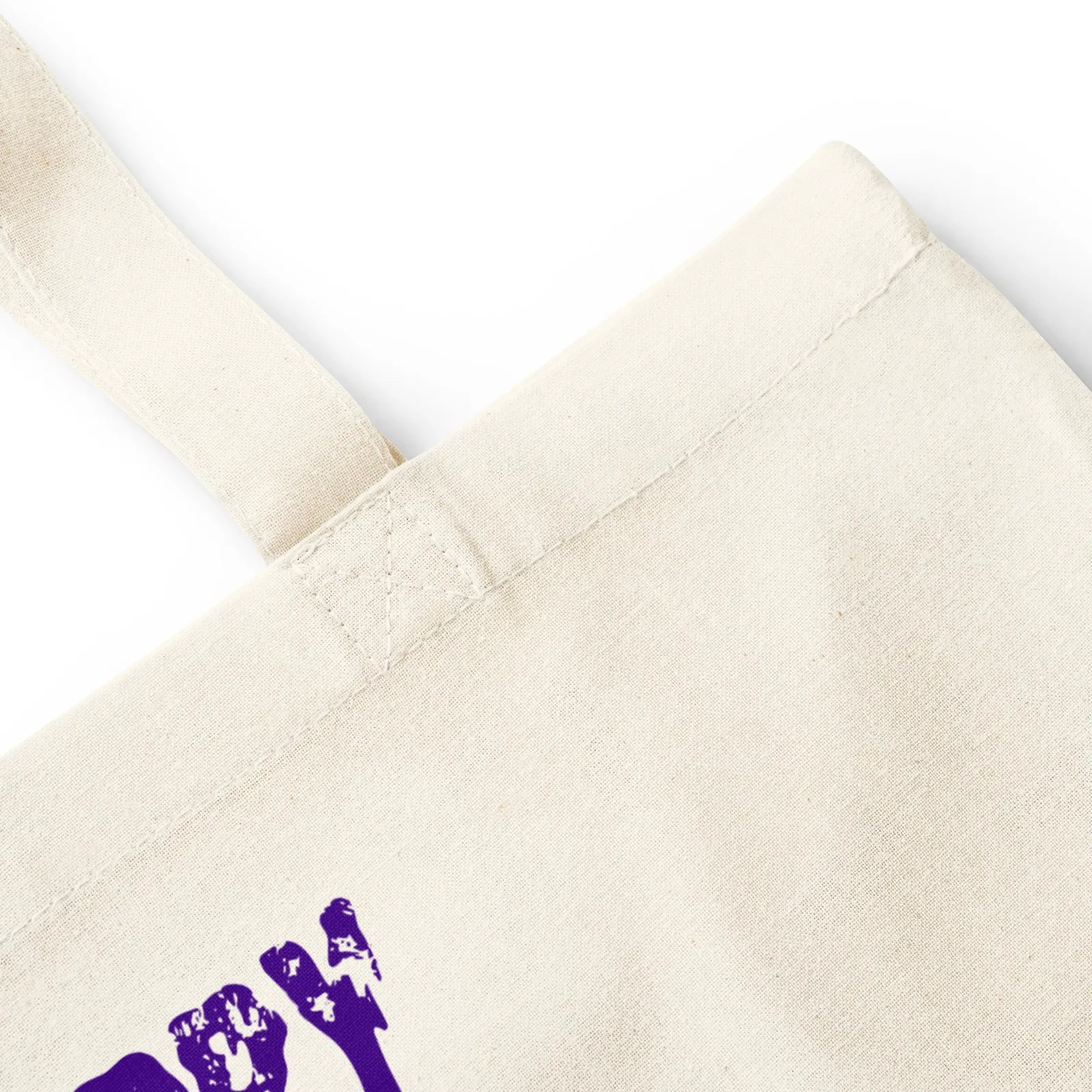 Halloween Cotton Reusable Tote: Witch's Hat and Broom Design, photo 6