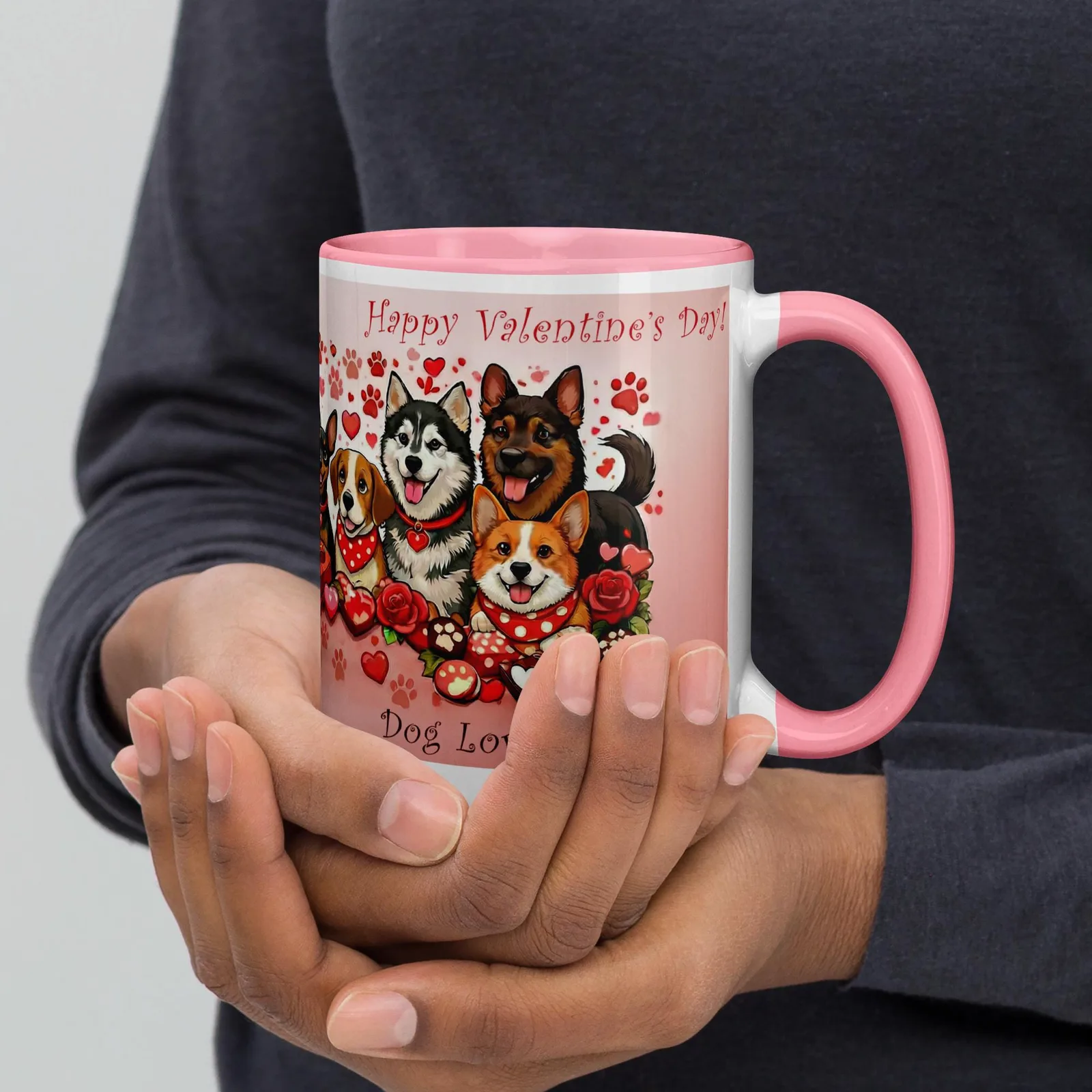 Happy Valentine’s Day Coffee Mug – Dog Love Everyday quote, Gift for Dog Lovers, photo 8