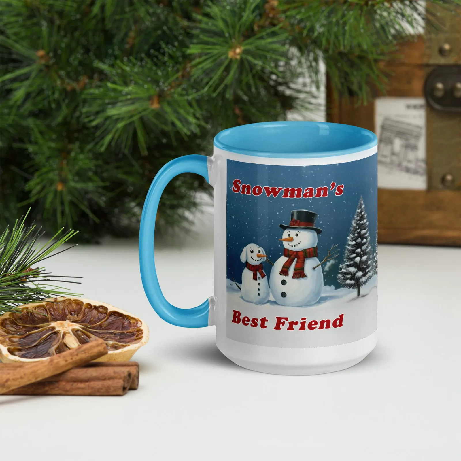 Holiday Snowman Coffee Mug: Funny Dog Lover Gift
