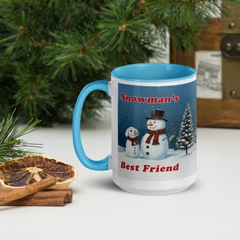 Holiday Snowman Coffee Mug: Funny Dog Lover Gift