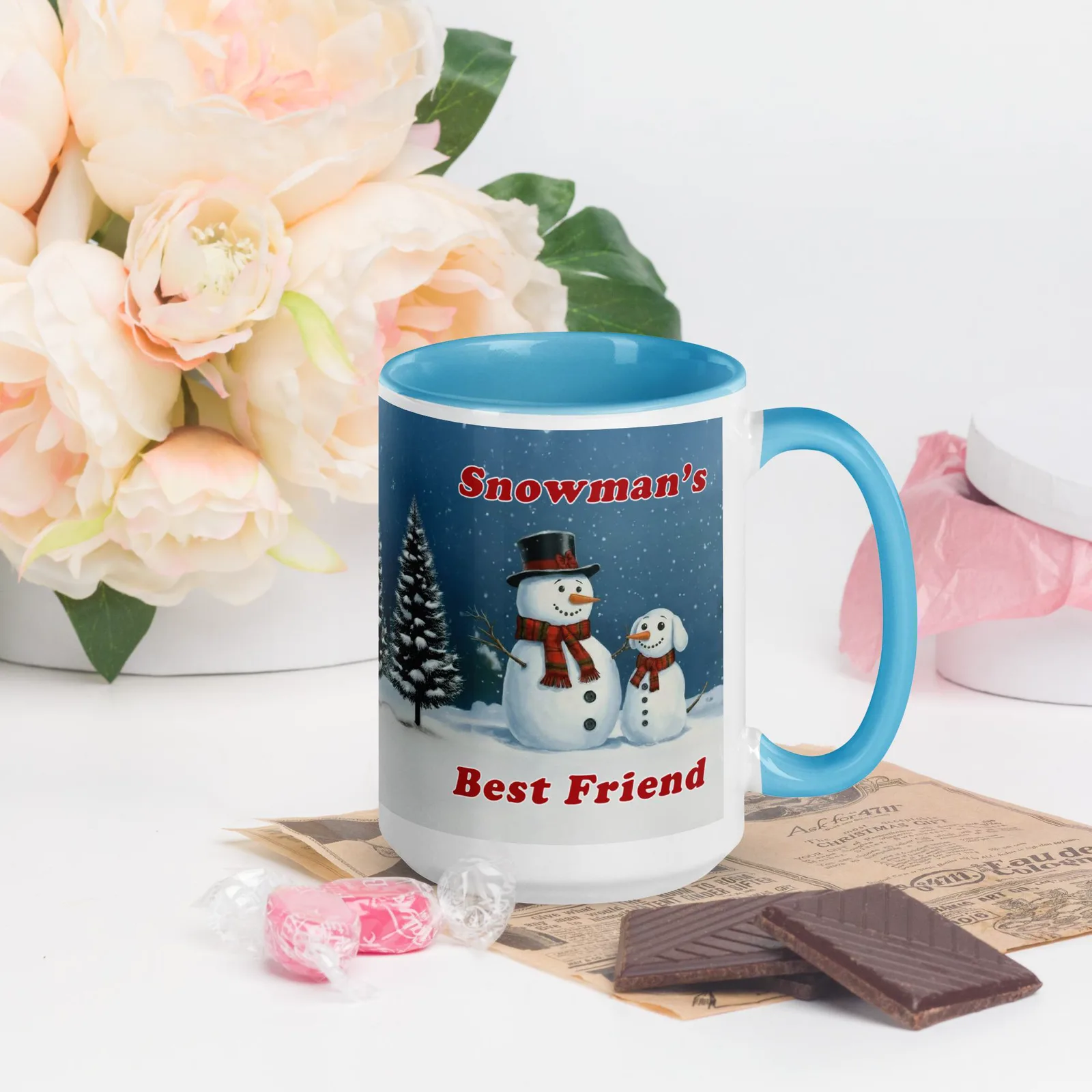 Holiday Snowman Coffee Mug: Funny Dog Lover Gift, photo 8