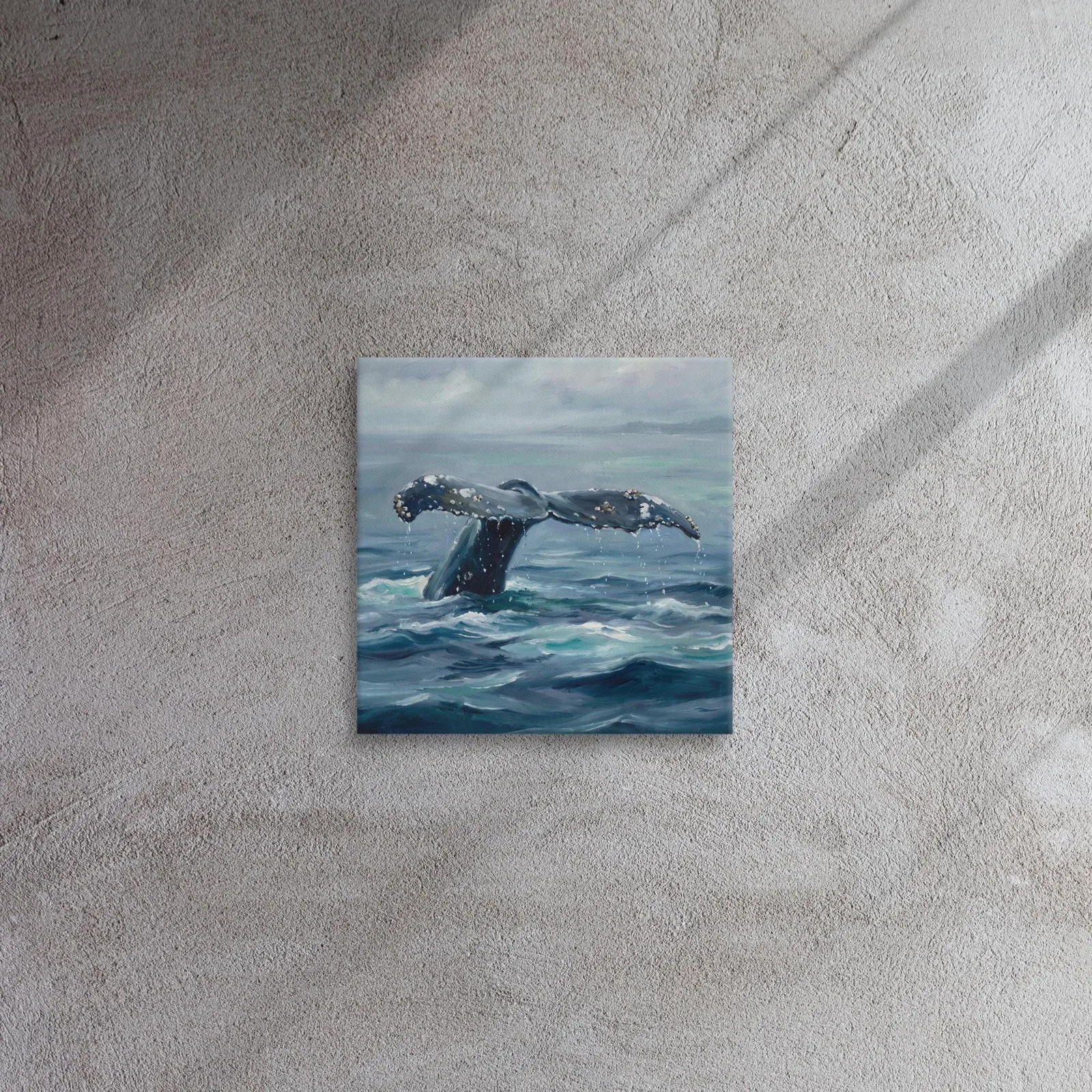 Humpback Whale Tail Thin Canvas: Open Ocean WhaleDecor Wall Art, photo 6
