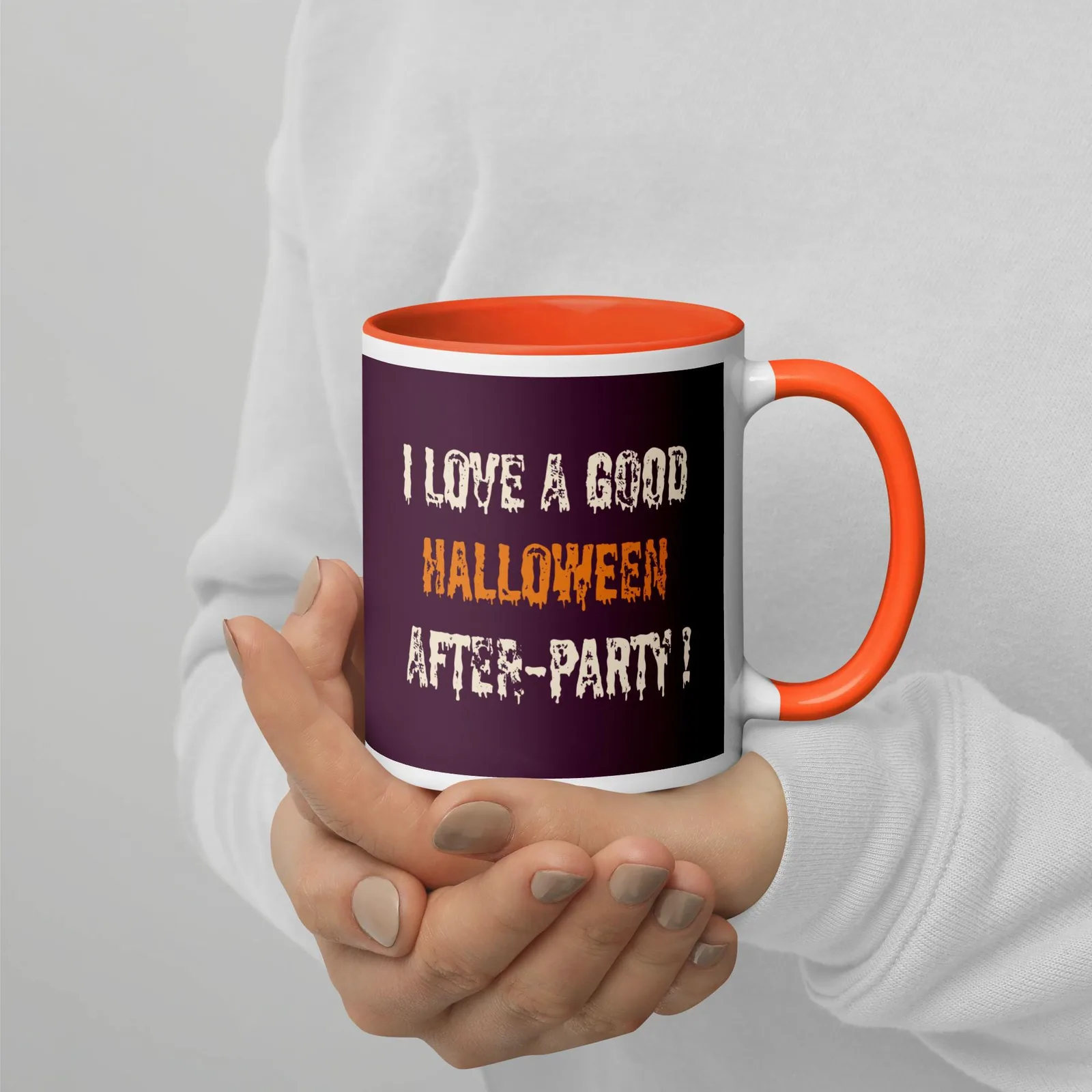 I Love a Good Halloween After-Party Mug: Funny Ghost Party Coffee Mug, photo 3