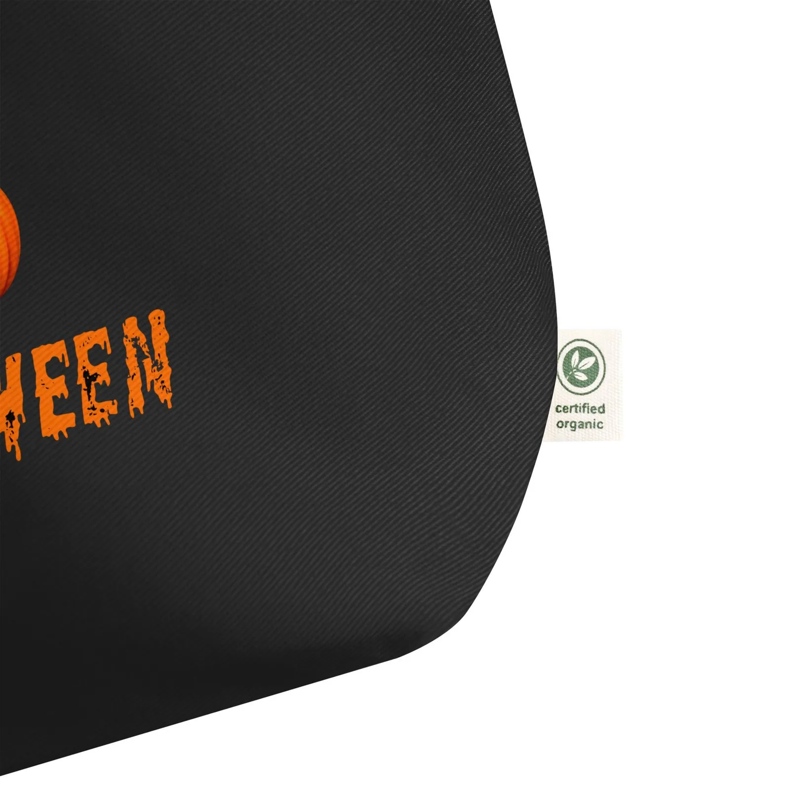 Large Halloween Reusable Tote Bag: Jack-o'-Lantern Design, photo 5