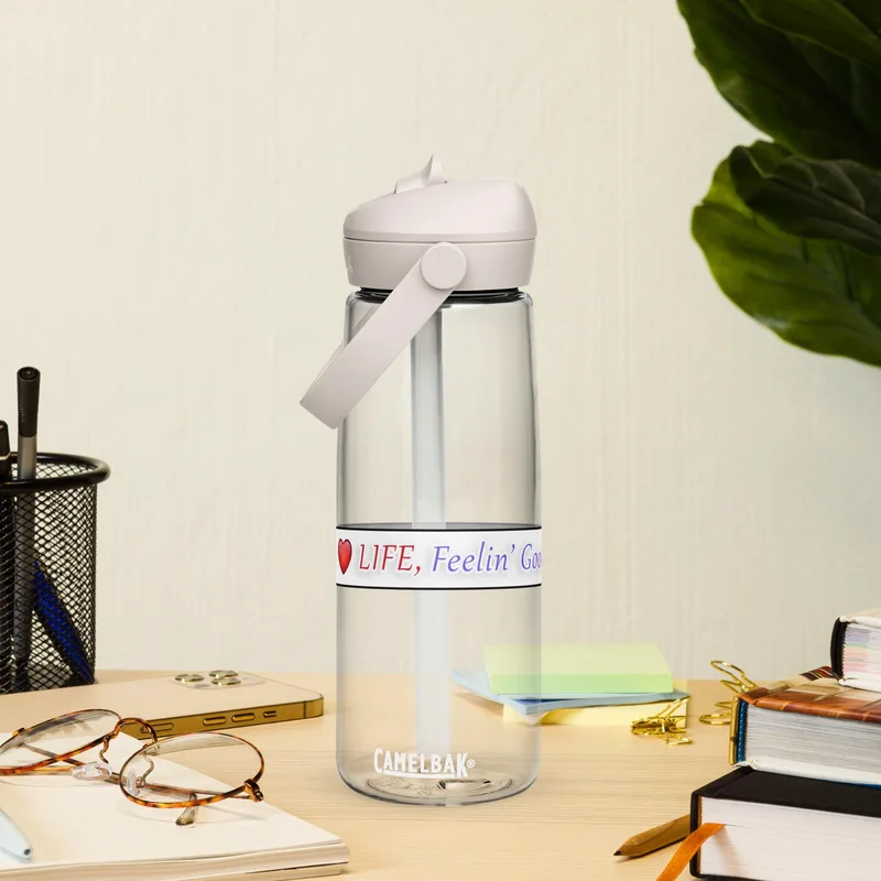 Love LIFE, Feelin' Good and DOGS - Dog Lover CamelBak Water Bottle