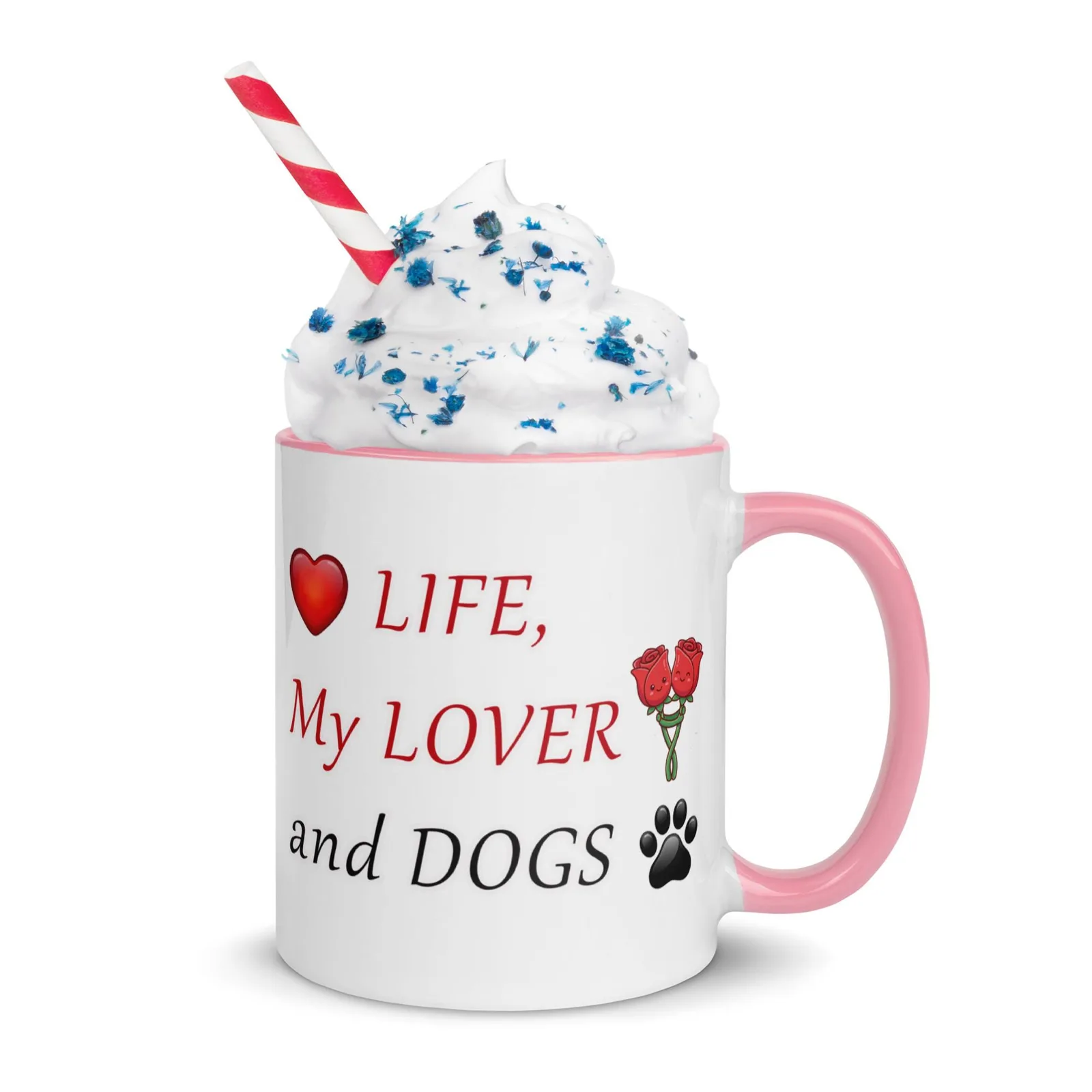 Love LIFE, My LOVER and DOGS - Romantic Colored Mug for Dog Lovers, photo 9
