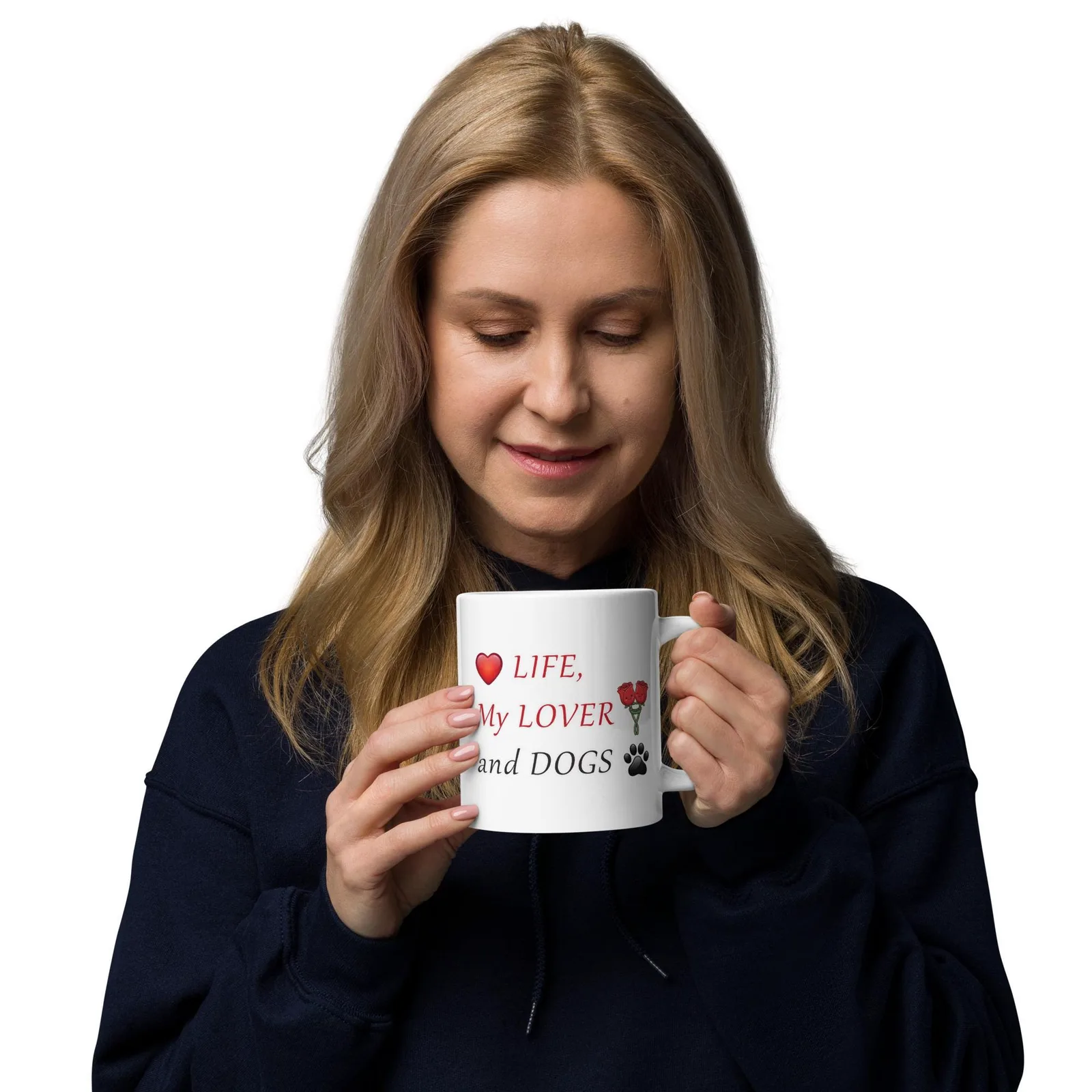Love LIFE, My LOVER and DOGS - Romantic Mug for Dog Lovers, photo 6