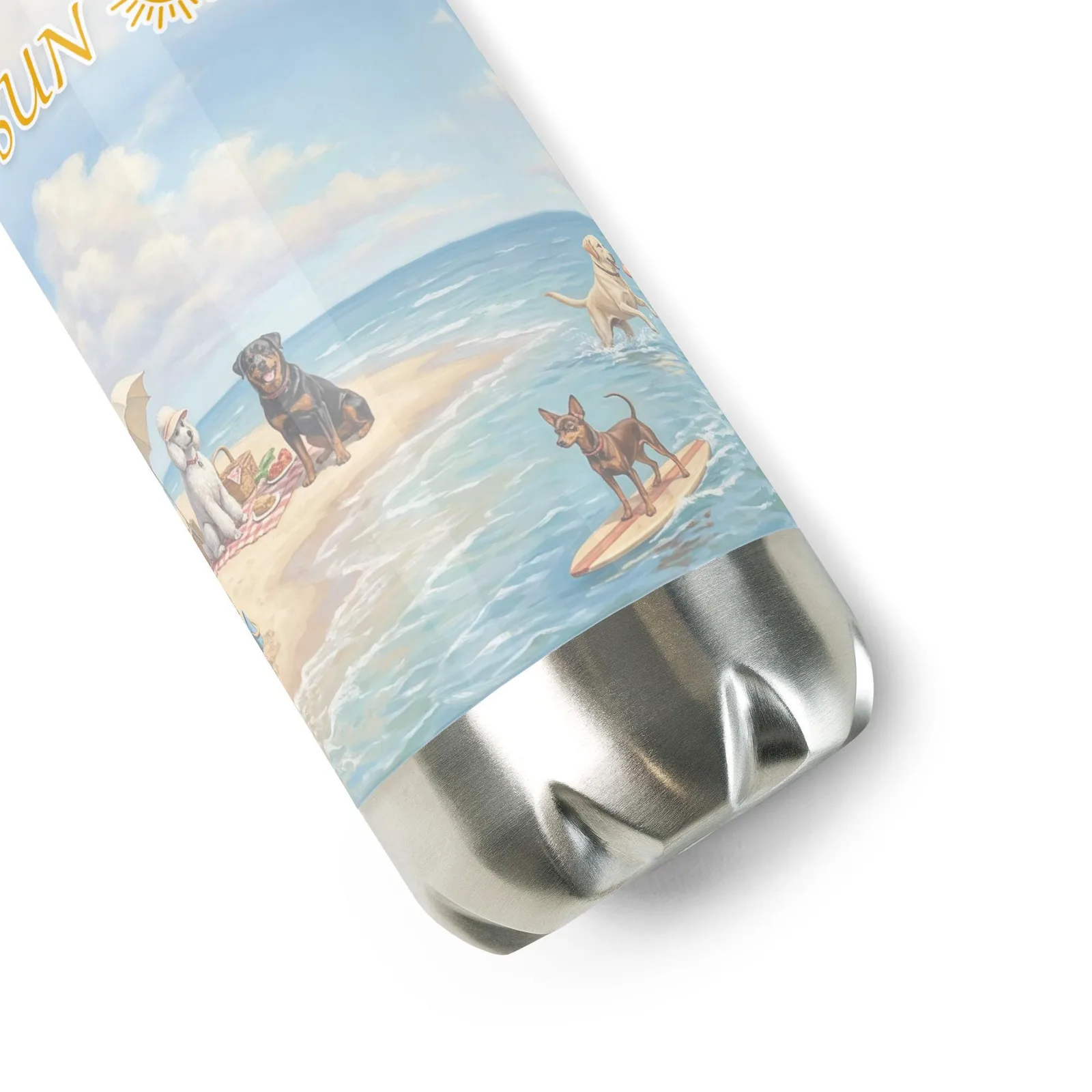 Love LIFE, SUN and DOGS - Dog Lover Stainless Steel Water Bottle — 17 oz, photo 10