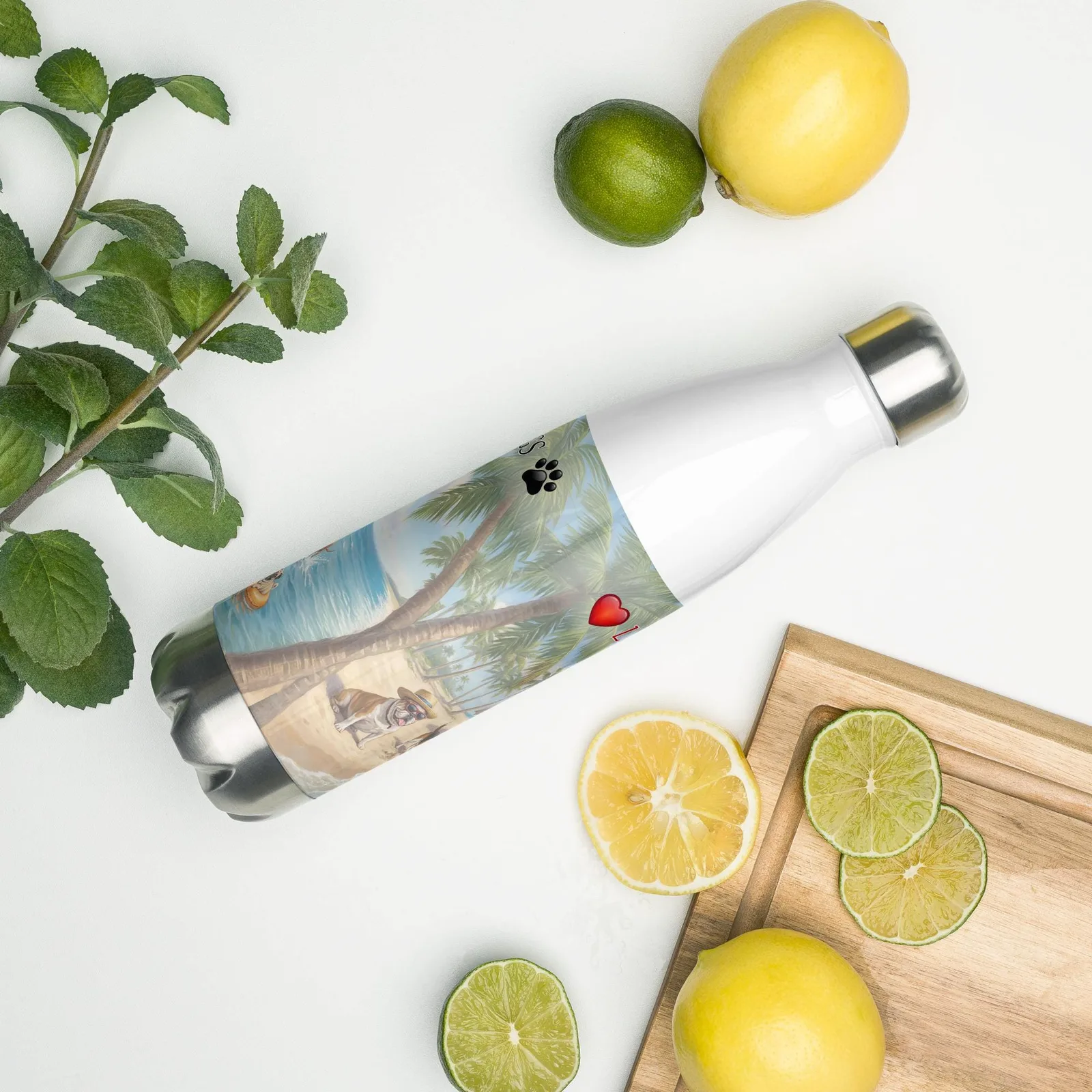 Love LIFE, SUN and DOGS - Dog Lover Stainless Steel Water Bottle — 17 oz, photo 7
