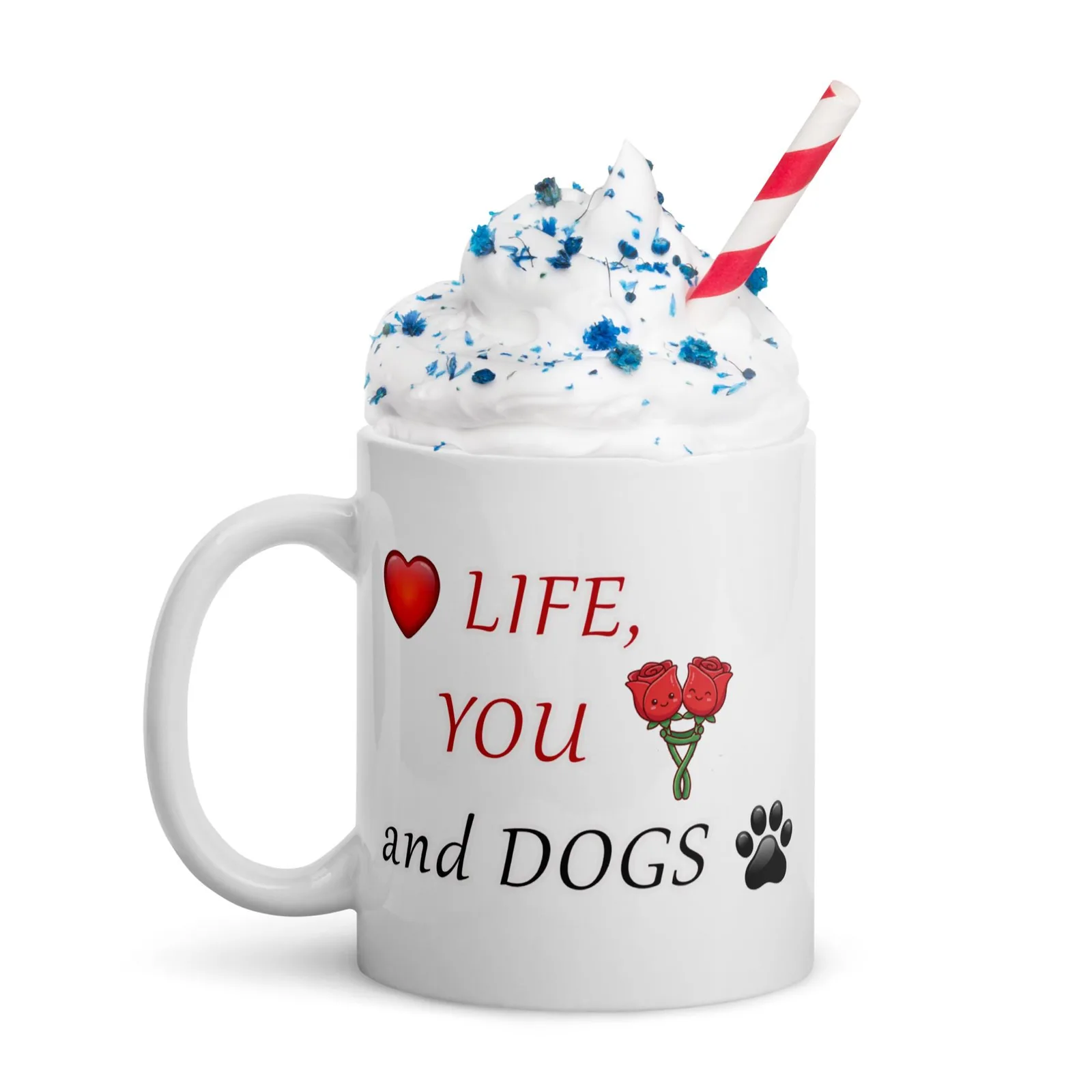 Love LIFE, YOU and DOGS - Romantic Mug for Dog Lovers, photo 8