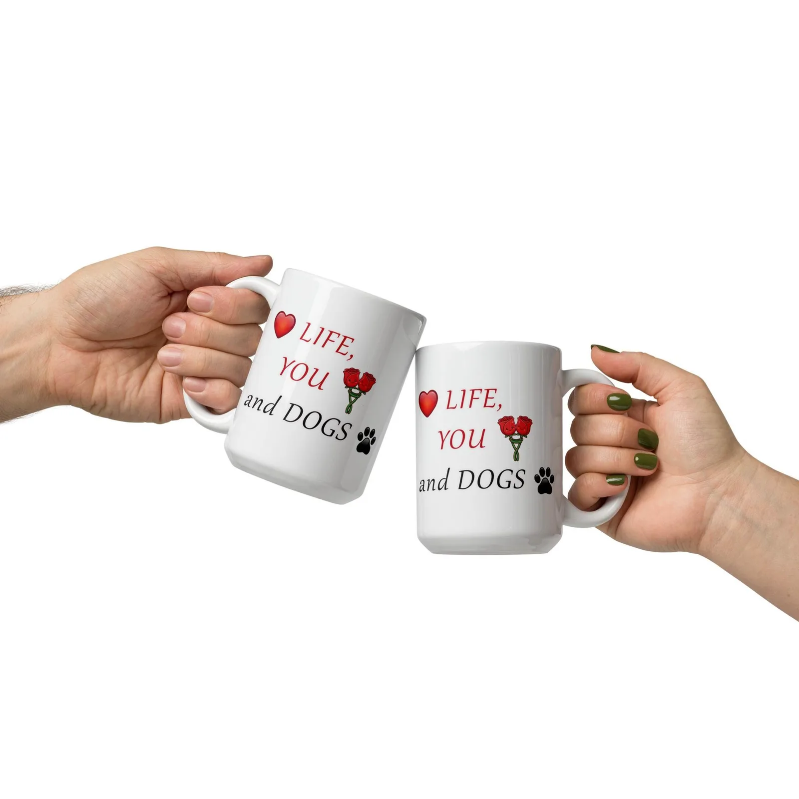 Love LIFE, YOU and DOGS - Romantic Mug for Dog Lovers, photo 7