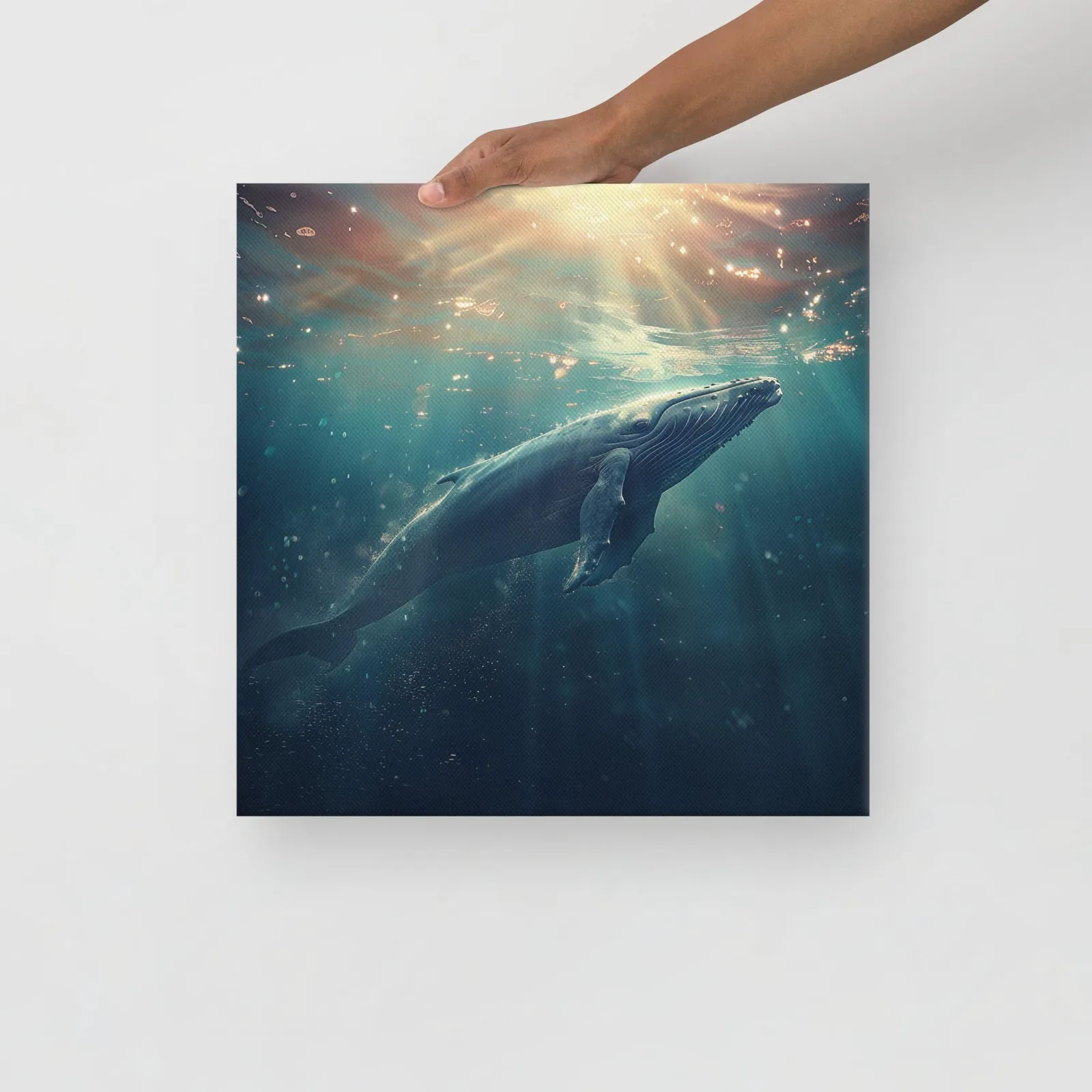 Majestic Blue Whale Thin Canvas: Ocean Lover Wall Art, photo 6