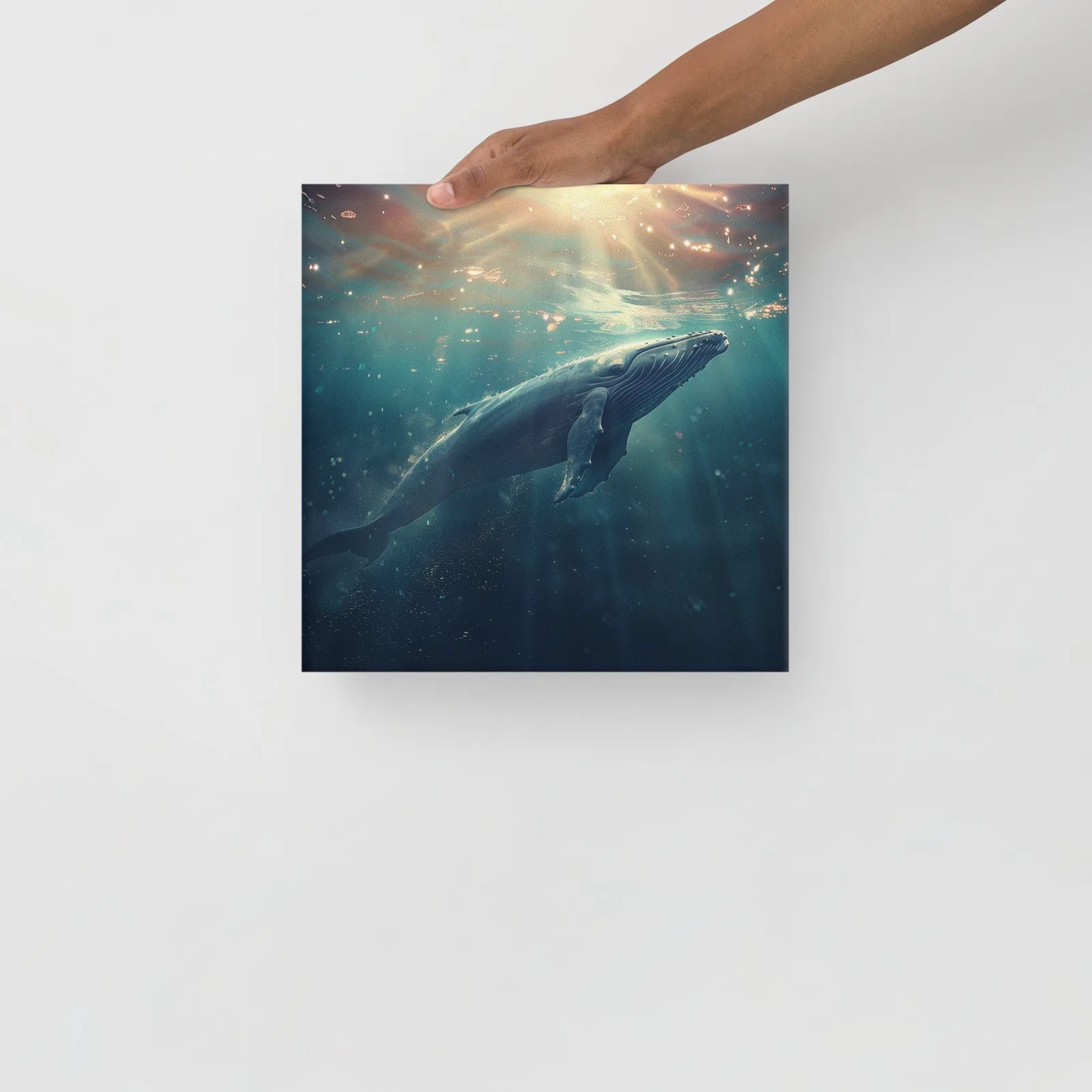 Majestic Blue Whale Thin Canvas: Ocean Lover Wall Art, photo 5