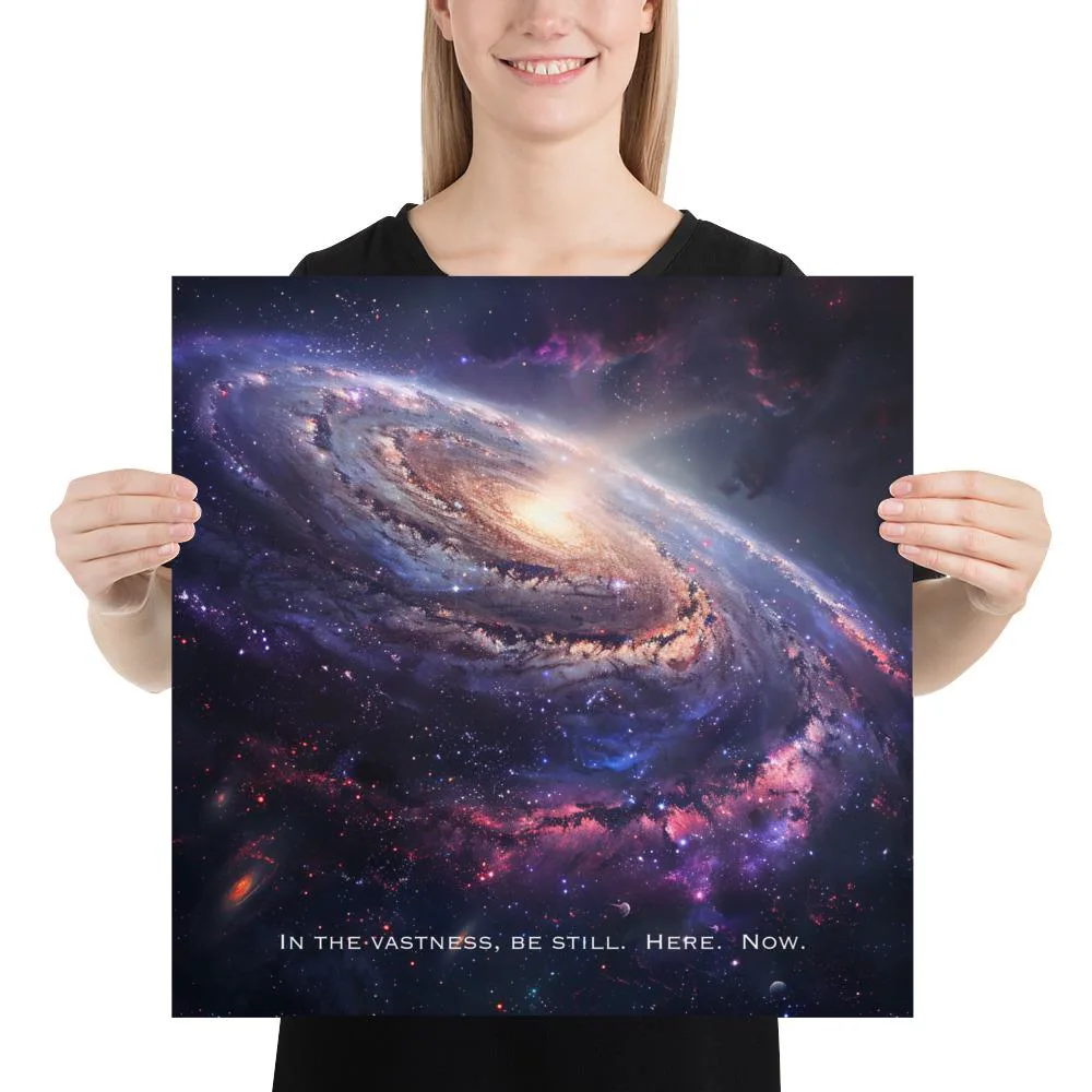 Majestic Galaxy Poster: Mindfulness Quote Wall Art, photo 4
