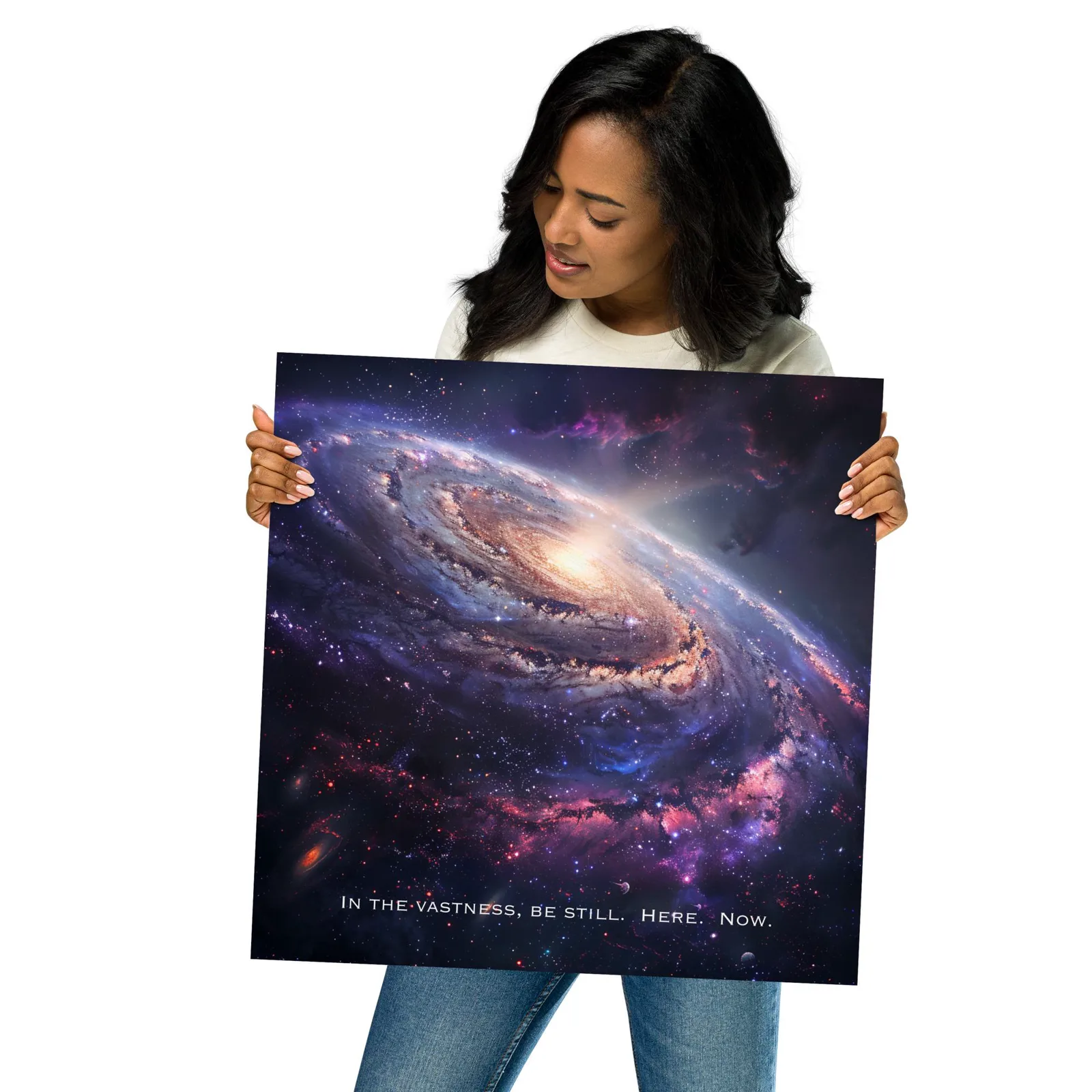 Majestic Galaxy Poster: Mindfulness Quote Wall Art, photo 2