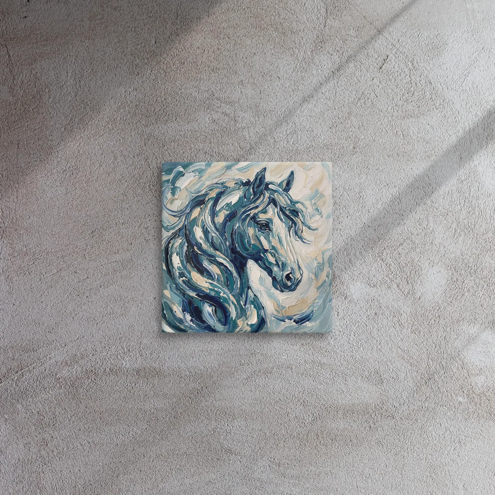 Majestic Horse Thin Canvas: Impasto Style Wall Art, photo 7