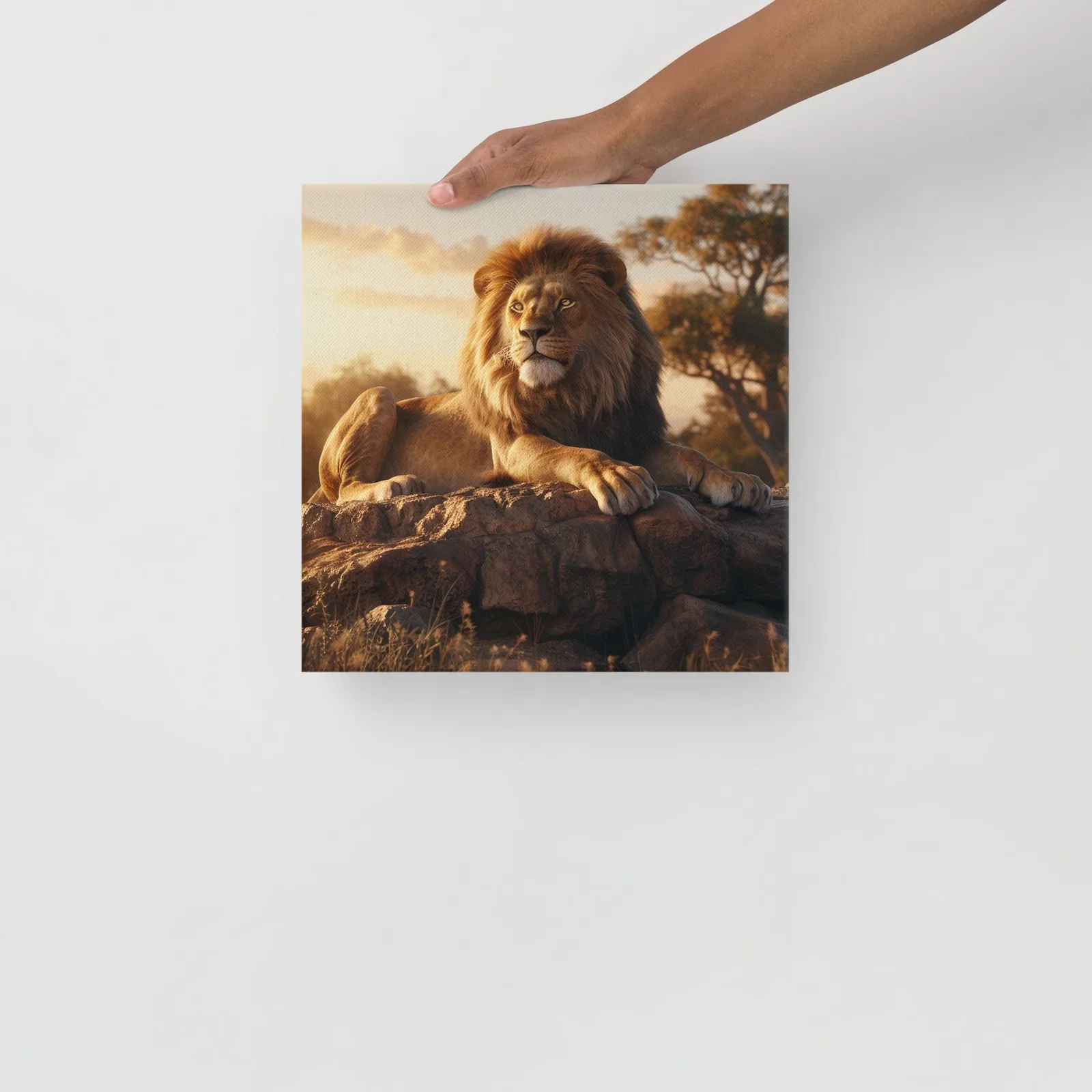 Majestic Lion Canvas Wall Art: Wildlife Wall Decor for Big Cat Lovers, photo 3