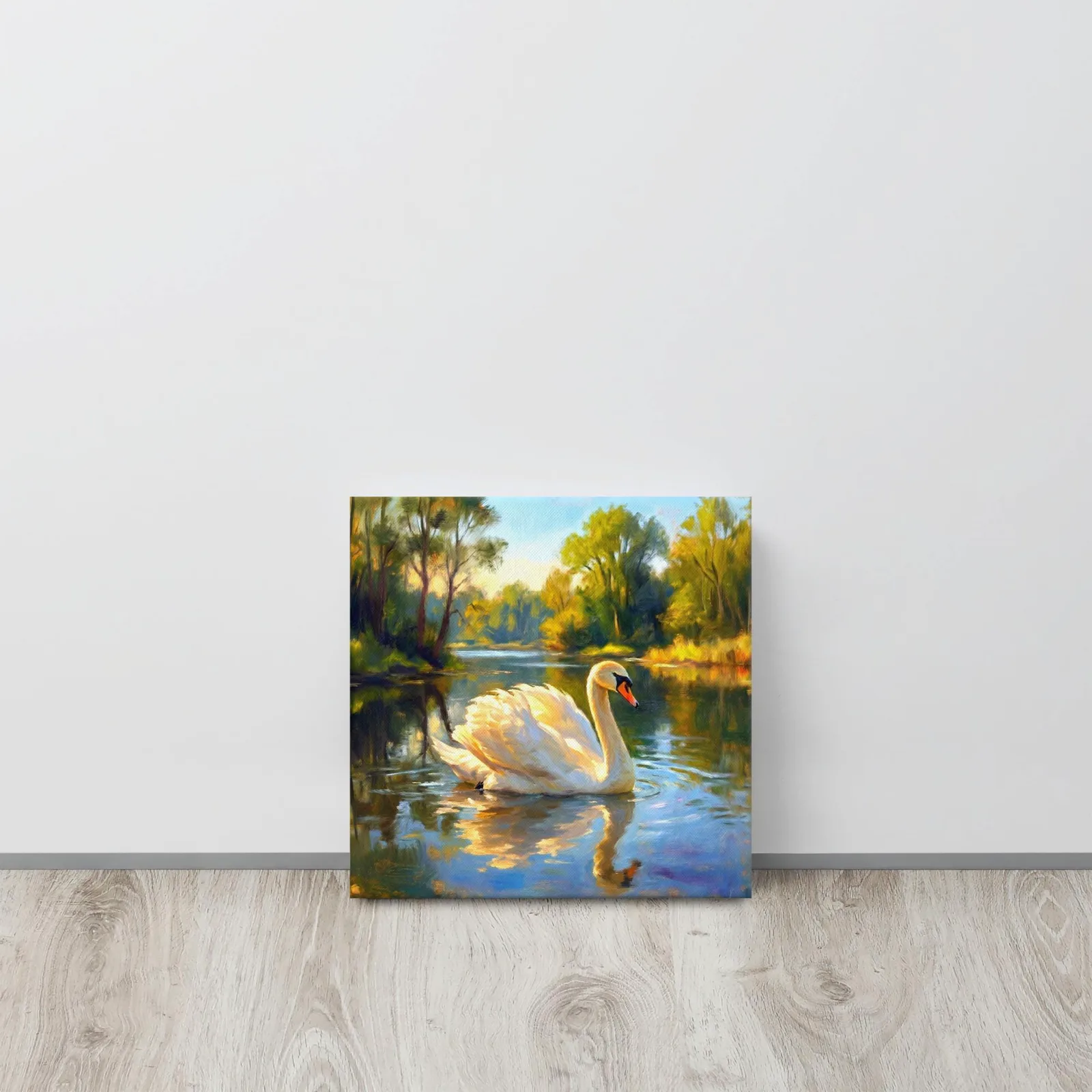 Majestic Swan Thin Canvas: Classic Chic Nature Wall Art, photo 7