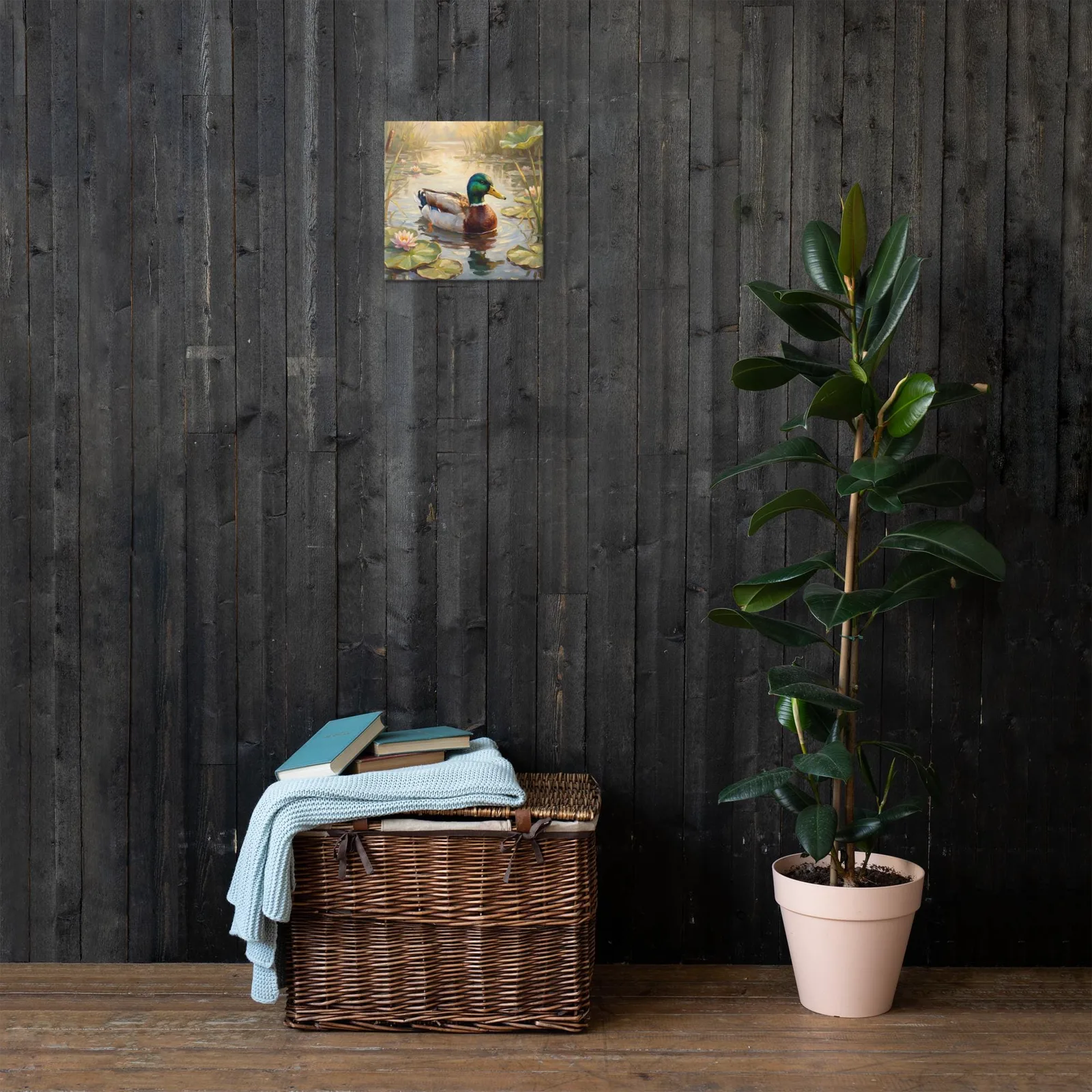 Mallard Duck Thin Canvas: Pond Drake Duck Wall Art, photo 8