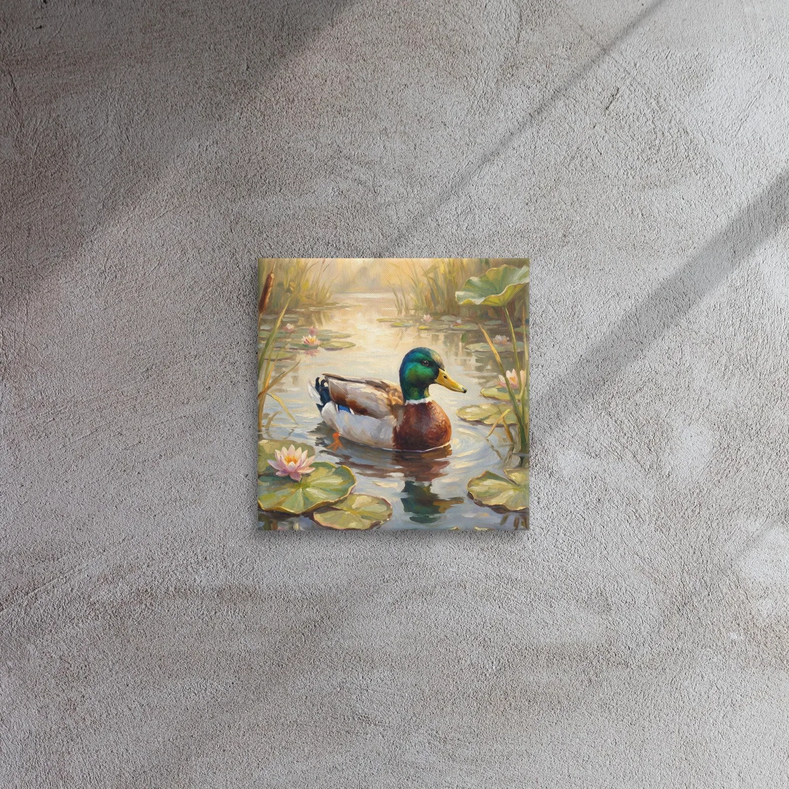 Mallard Duck Thin Canvas: Pond Drake Duck Wall Art, photo 2